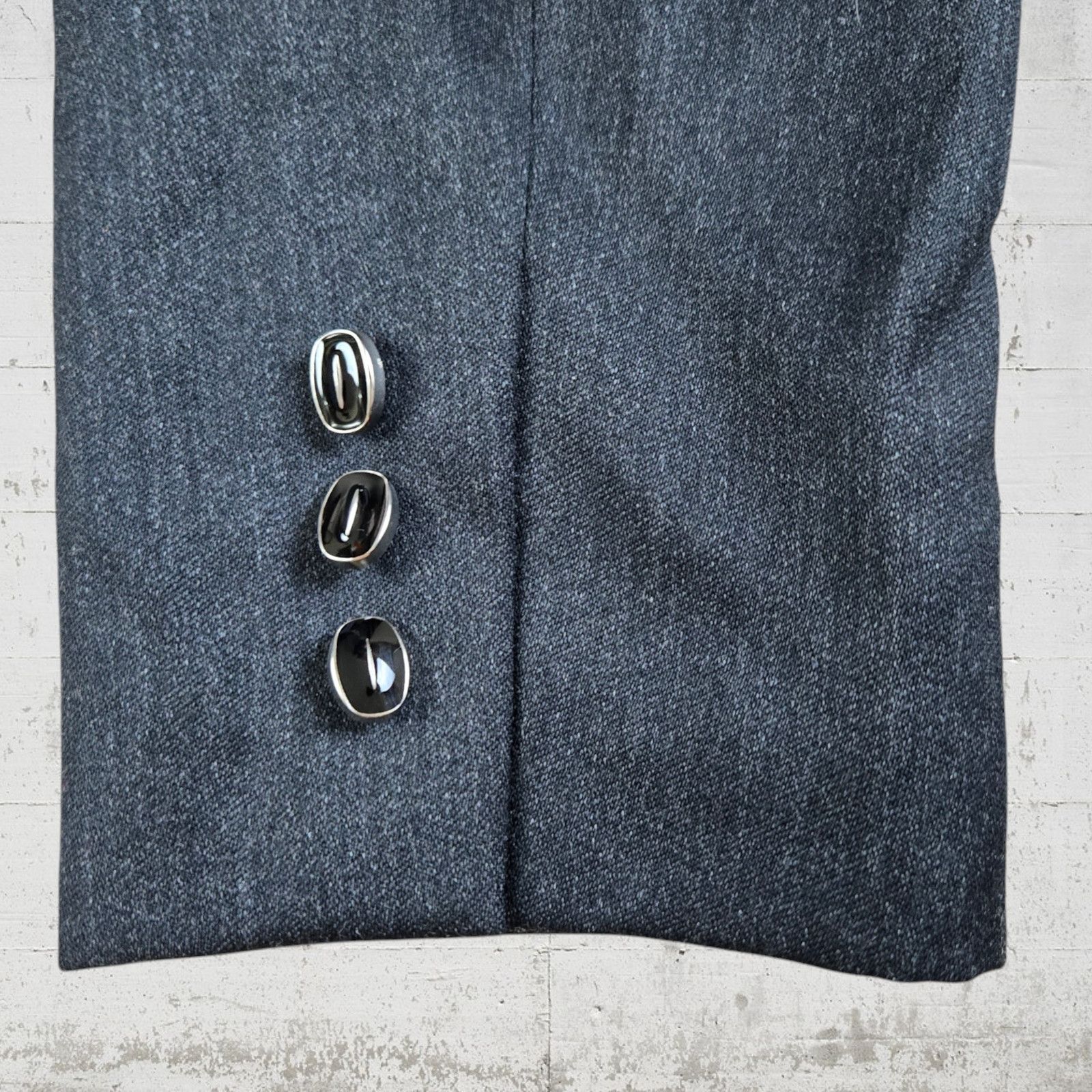Albert Nipon Albert Nipon 80s Wool Blazer Charcoal Size 10 Size L / US 10 / IT 46 - 11 Thumbnail