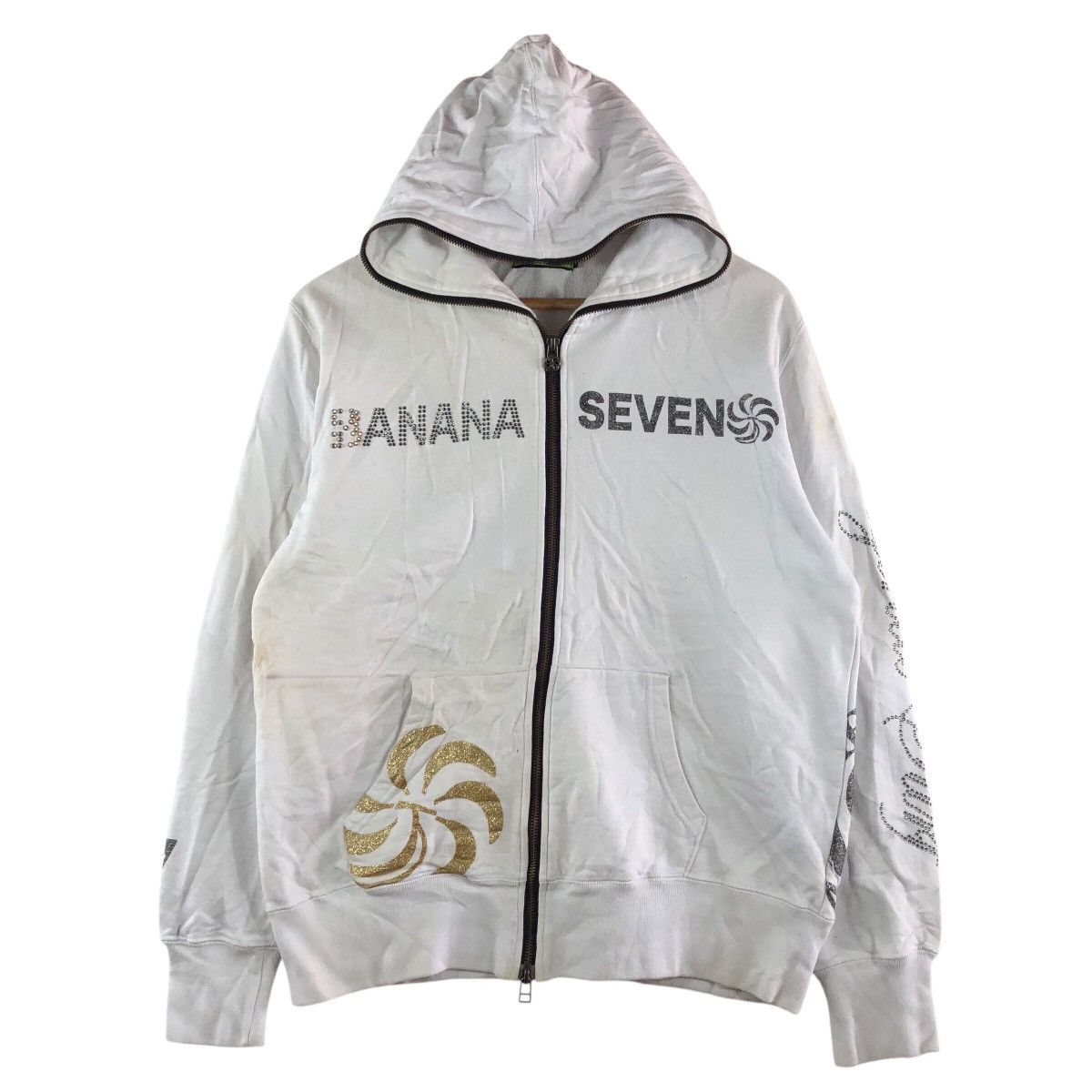 Banana Republic BANANA SEVEN Surf Beach Full Zipper Hoodie Sweatshirt Size US L / EU 52-54 / 3 - 1 Thumbnail