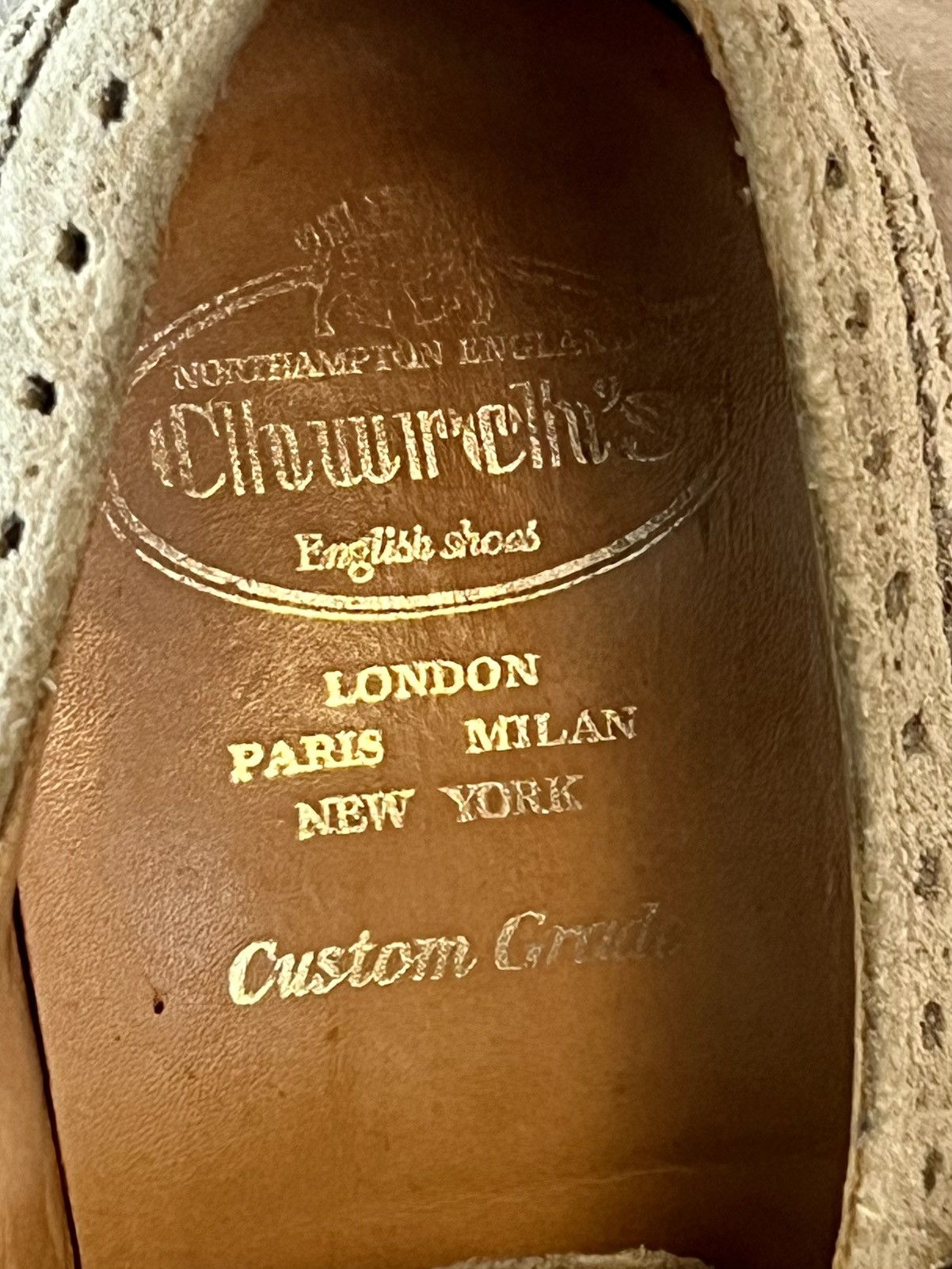 Church's Church’s Shoes Taupe Suede Double Monkstrap Wingtips 10.5D Size US 10.5 / EU 43-44 - 3 Thumbnail