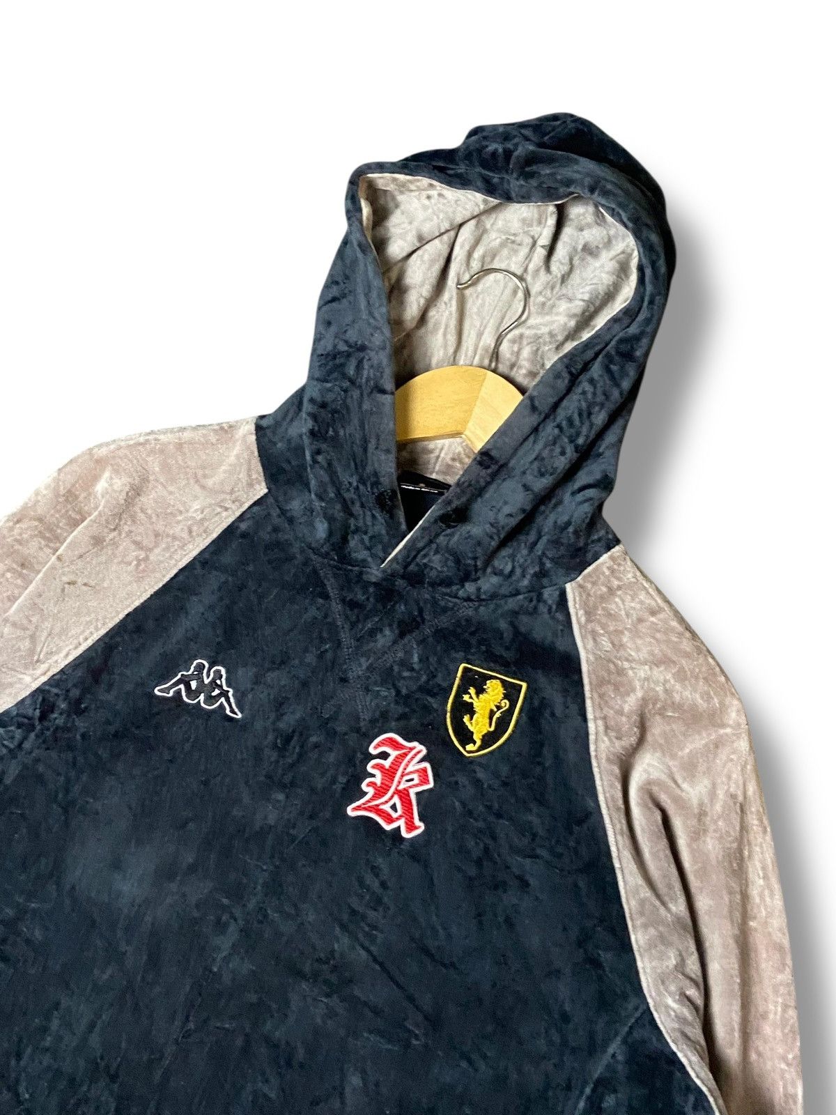 Kappa Kappa Brand Velvet Hoodies (146) Size US L / EU 52-54 / 3 - 3 Thumbnail