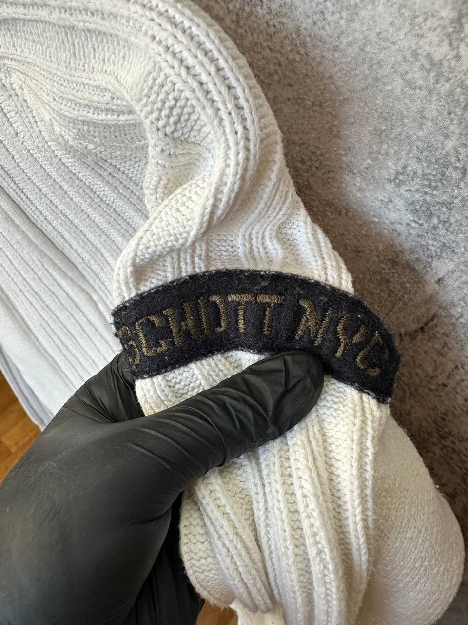 Schott × Vintage Schott Full Zip Ribbed Sweater with Patch Logo Vintage NYC Size US M / EU 48-50 / 2 - 12 Thumbnail