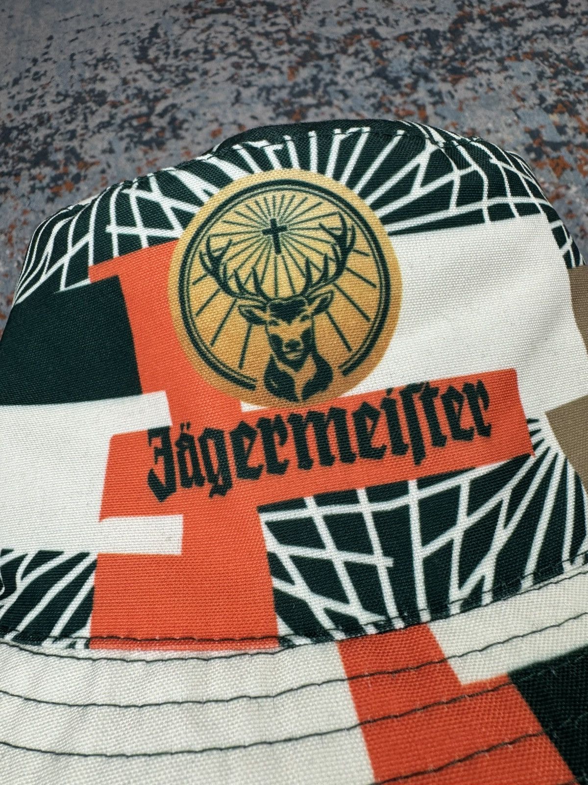Jagermeister Jagermeister reversible graphic print bucket hat party rave Size ONE SIZE - 5 Thumbnail