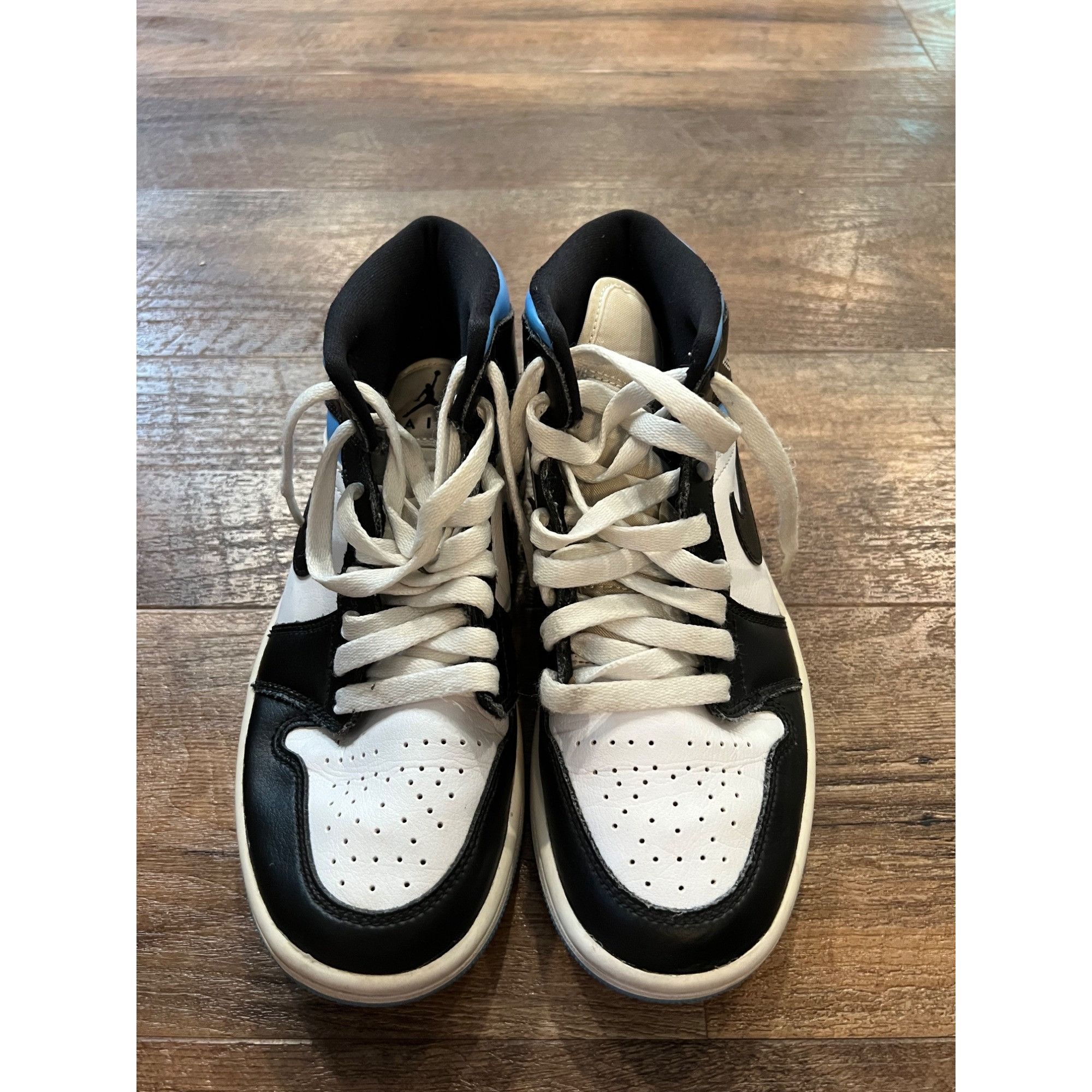 Nike Nike Air Jordan 1 Mid University Blue BQ6472-102 Women's Siz Size US 7 / IT 37 - 4 Thumbnail