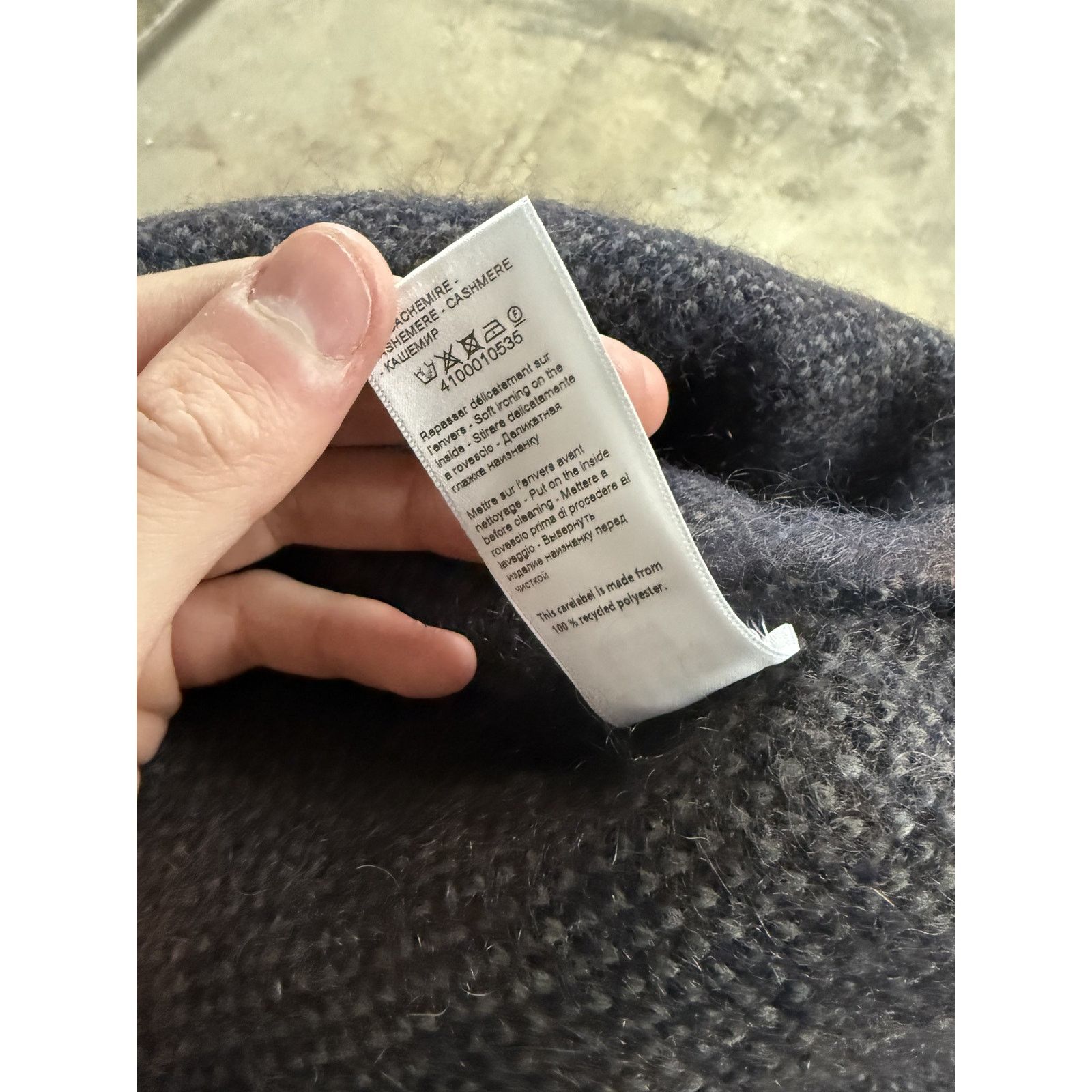 Lanvin Lanvin Blue Camo Mohair Sweater Used Large Size US L / EU 52-54 / 3 - 3 Thumbnail