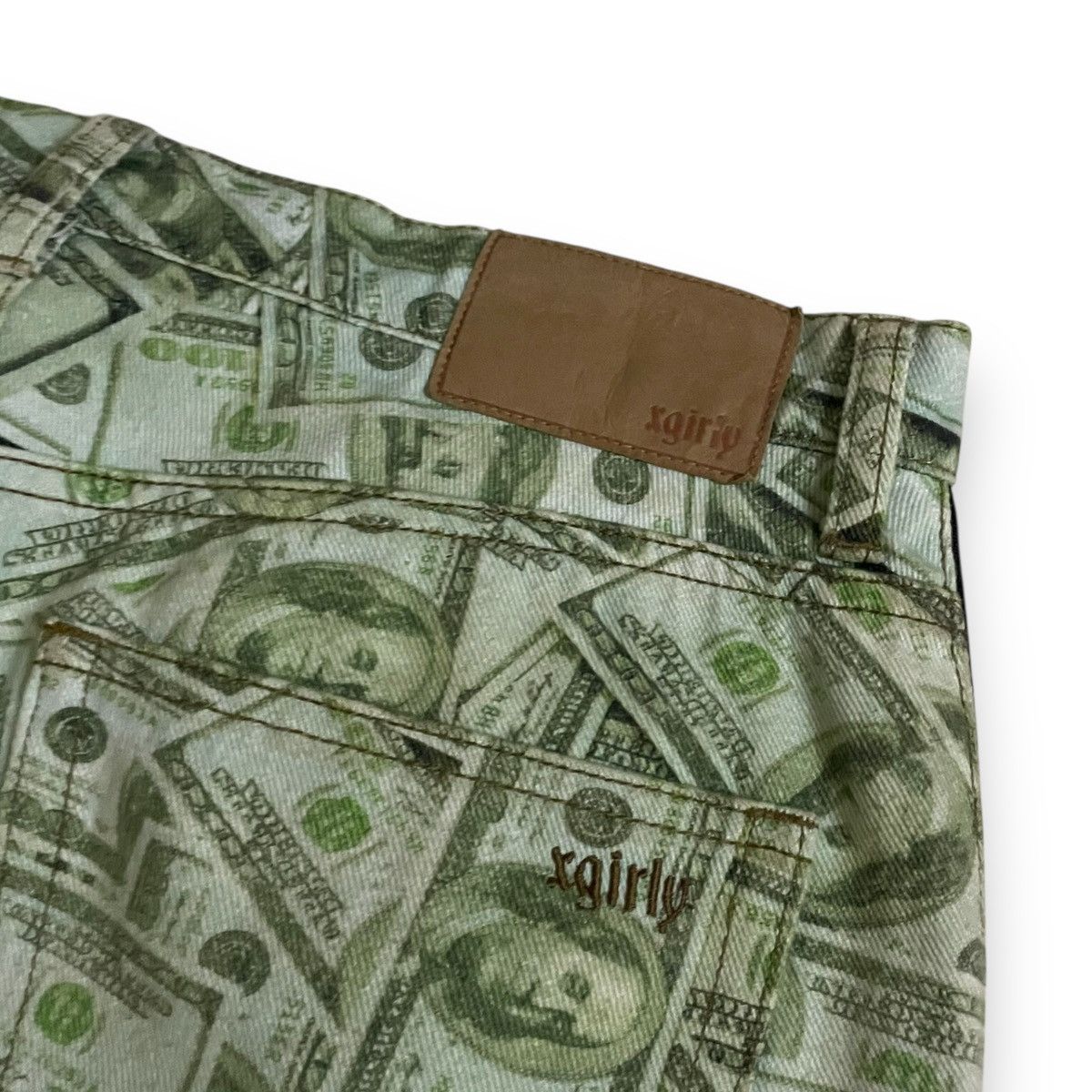 Hysteric Glamour X-girl × YURINO Side FULL ZIP PANTS in green with a money Size US 30 / EU 46 - 13 Thumbnail