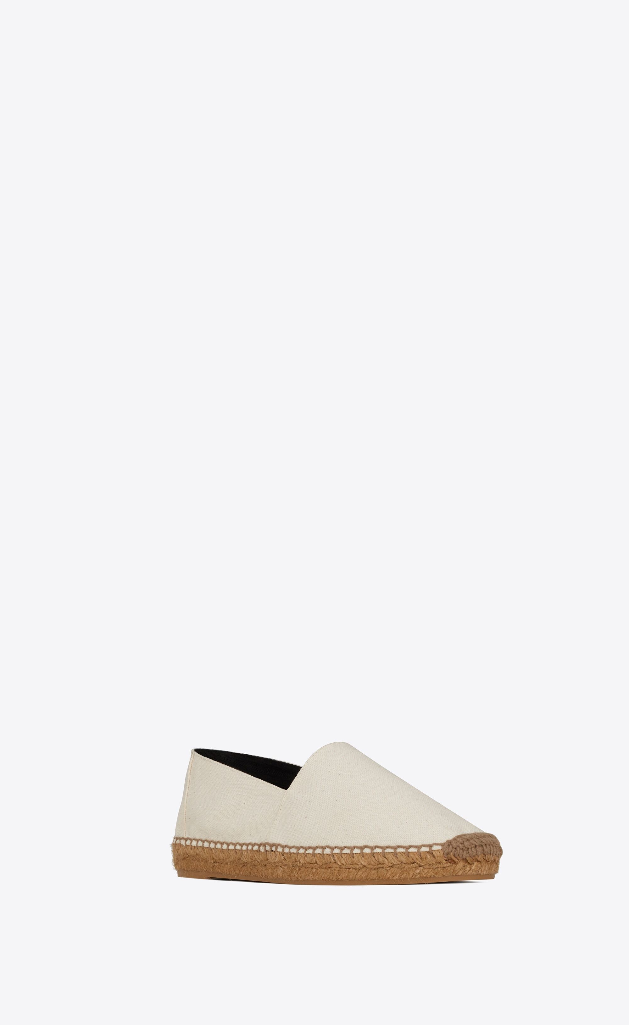 Saint Laurent Paris o1tp1o1224 Cassandre Embroidered Espadrilles in White Size US 11 / IT 41 - 2 Thumbnail