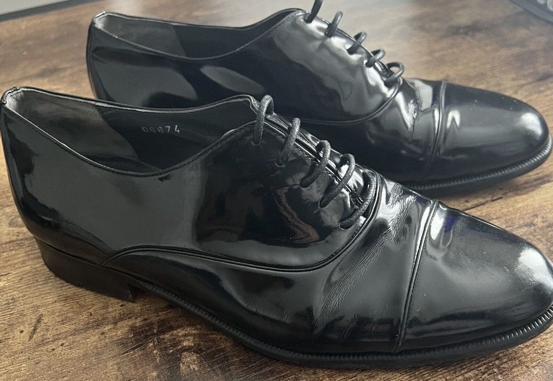 Bally Bally Black Cap Toe Oxford Leather Shoes Made in Italy Size US 6.5 / EU 39-40 - 4 Thumbnail