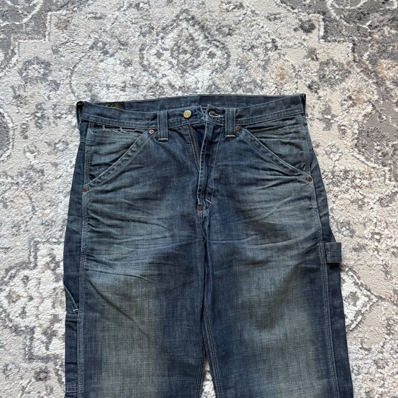 Lee Vintage Dirty Lee Carpenter Jeans Lee Worker Japan Denim Size US 32 / EU 48 - 8 Thumbnail
