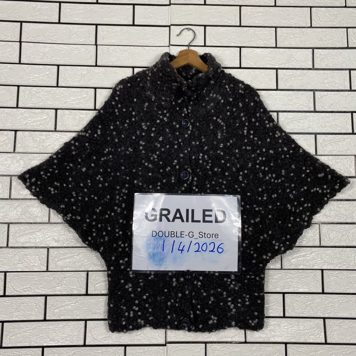 Japanese Brand 📌Vintage Wool Bat Jacket Herringbone Marisa Monti Italy Size US S / EU 44-46 / 1 - 1 Thumbnail