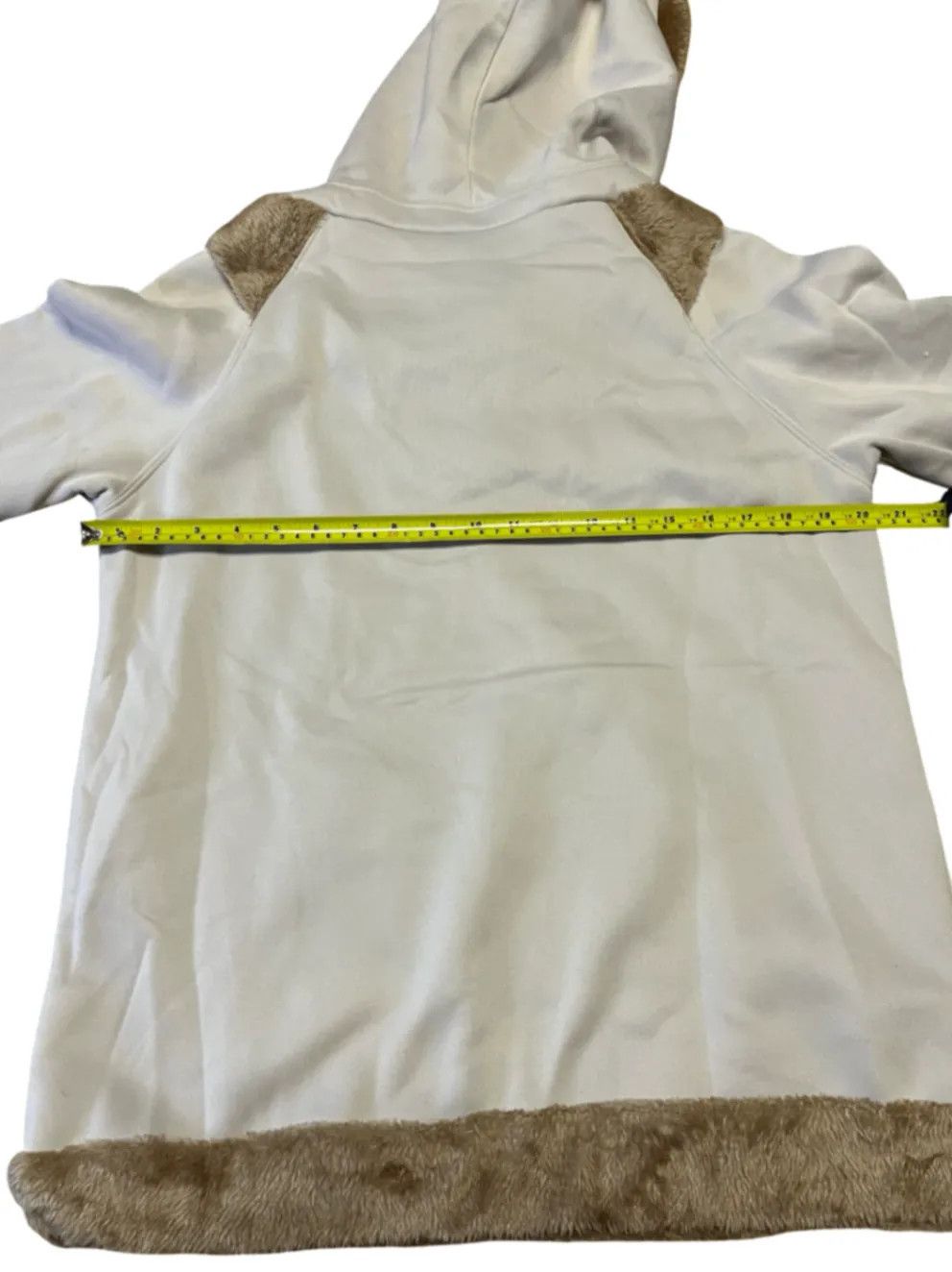 Other Aumora Fur Y2k Longhorns Womens Hoodie Beige Size L Size L / US 10 / IT 46 - 3 Thumbnail