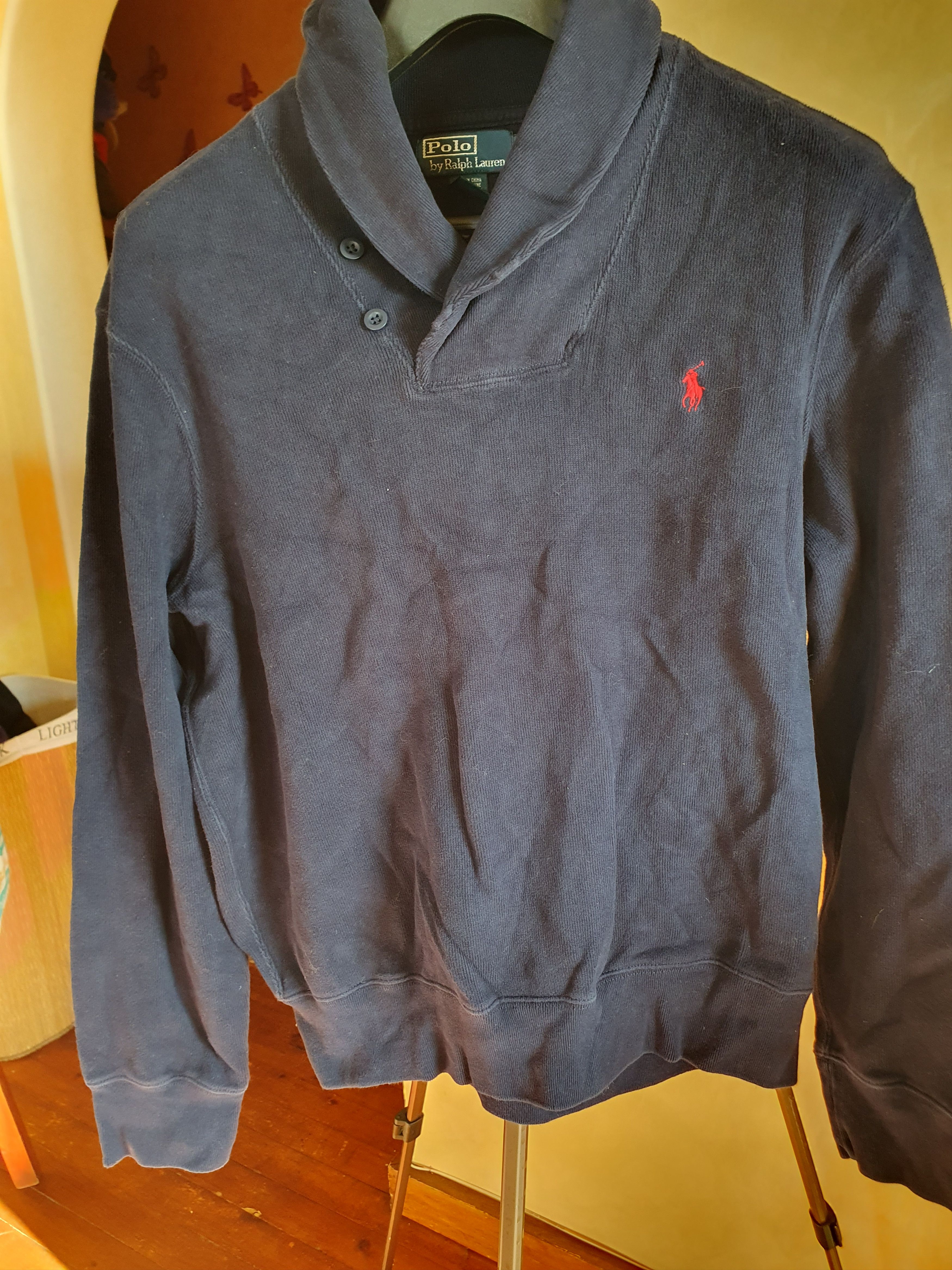 Polo Ralph Lauren Polo Ralph Lauren Shawl Neck Collar Sweater sz L Size US L / EU 52-54 / 3 - 7 Thumbnail