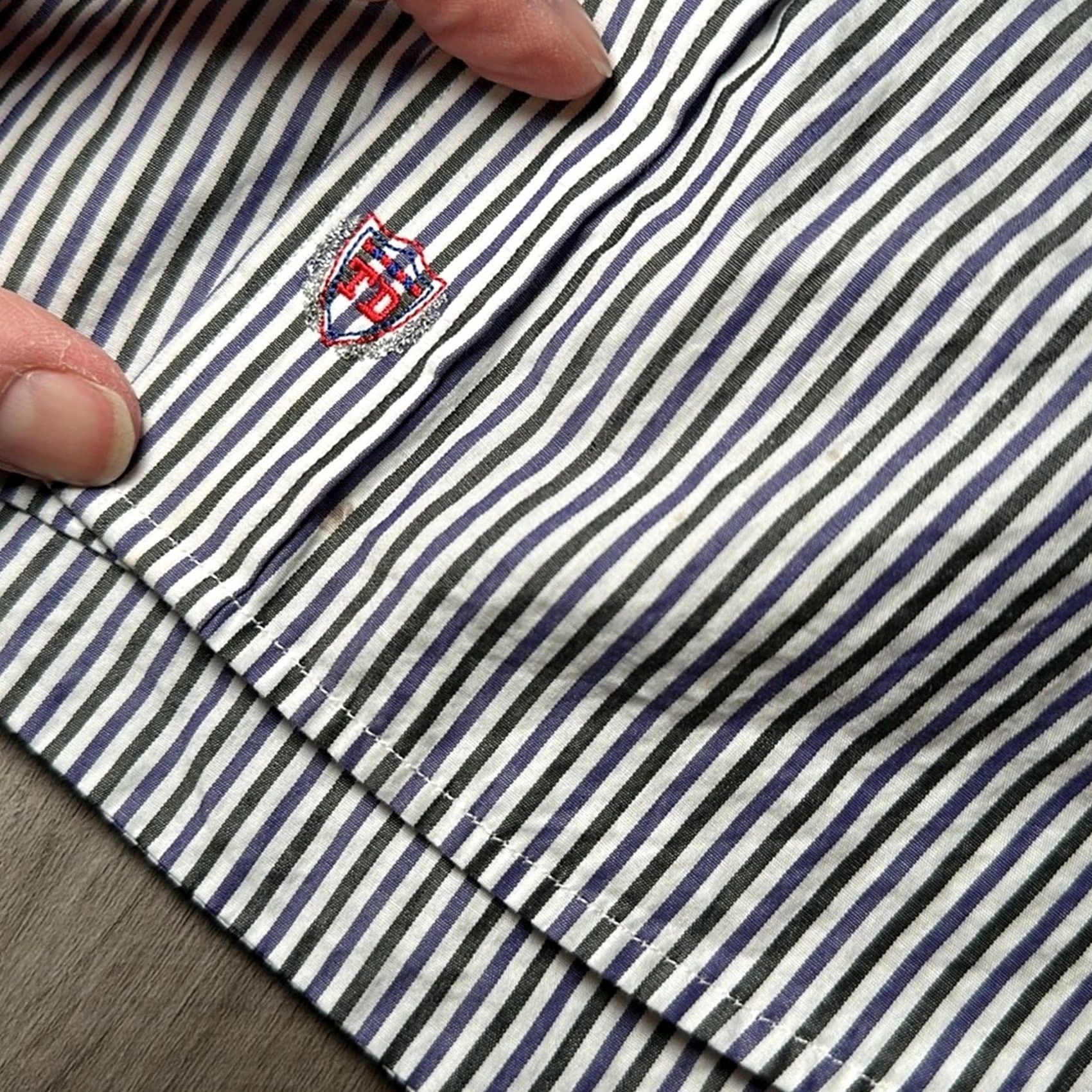X-LARGE TCU Horned Frogs Thomas Dean Collegiate Long Sleeve Button Down - Large Size US L / EU 52-54 / 3 - 7 Thumbnail