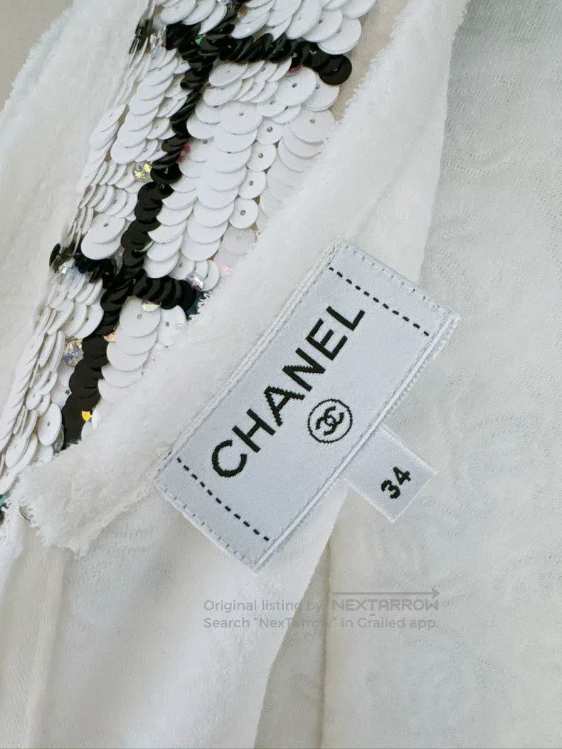 Chanel Chanel 23C early spring vacation black and white check seq Size XXS / US 00 / IT 34 - 7 Thumbnail