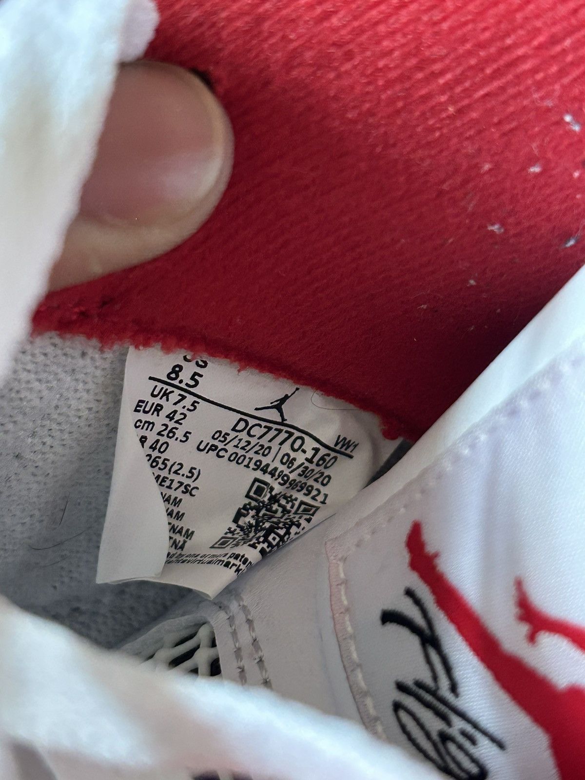 Jordan Brand Jordan 4 Retro Fire red Size US 8.5 / EU 41-42 - 6 Thumbnail