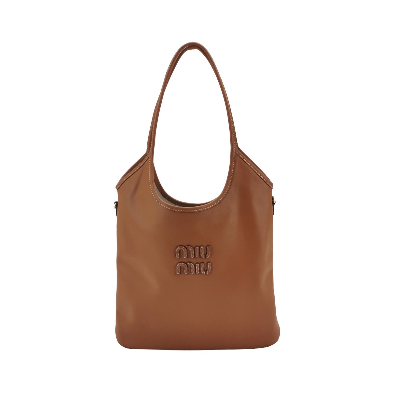 Miu Miu Miu Miu Leather Ivy Logo Shoulder Bag Size ONE SIZE - 1 Thumbnail