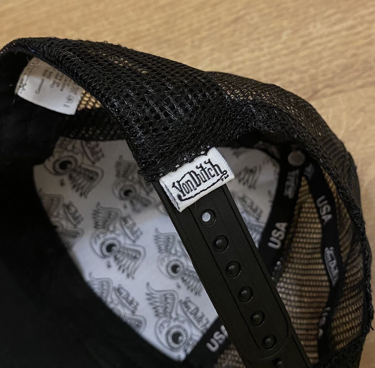 Von Dutch Von Dutch Big Logo Cap Black x Vintage x Streetwear Size ONE SIZE - 4 Thumbnail