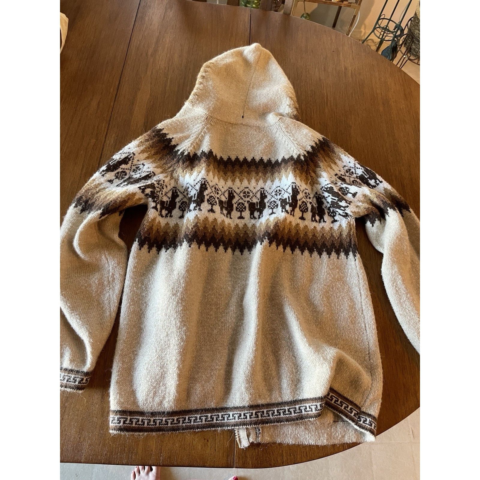 The Unbranded Brand Mens/Womens? Peruvian Alpaca Fina Wool Full Zip Size L Size L / US 10 / IT 46 - 6 Thumbnail