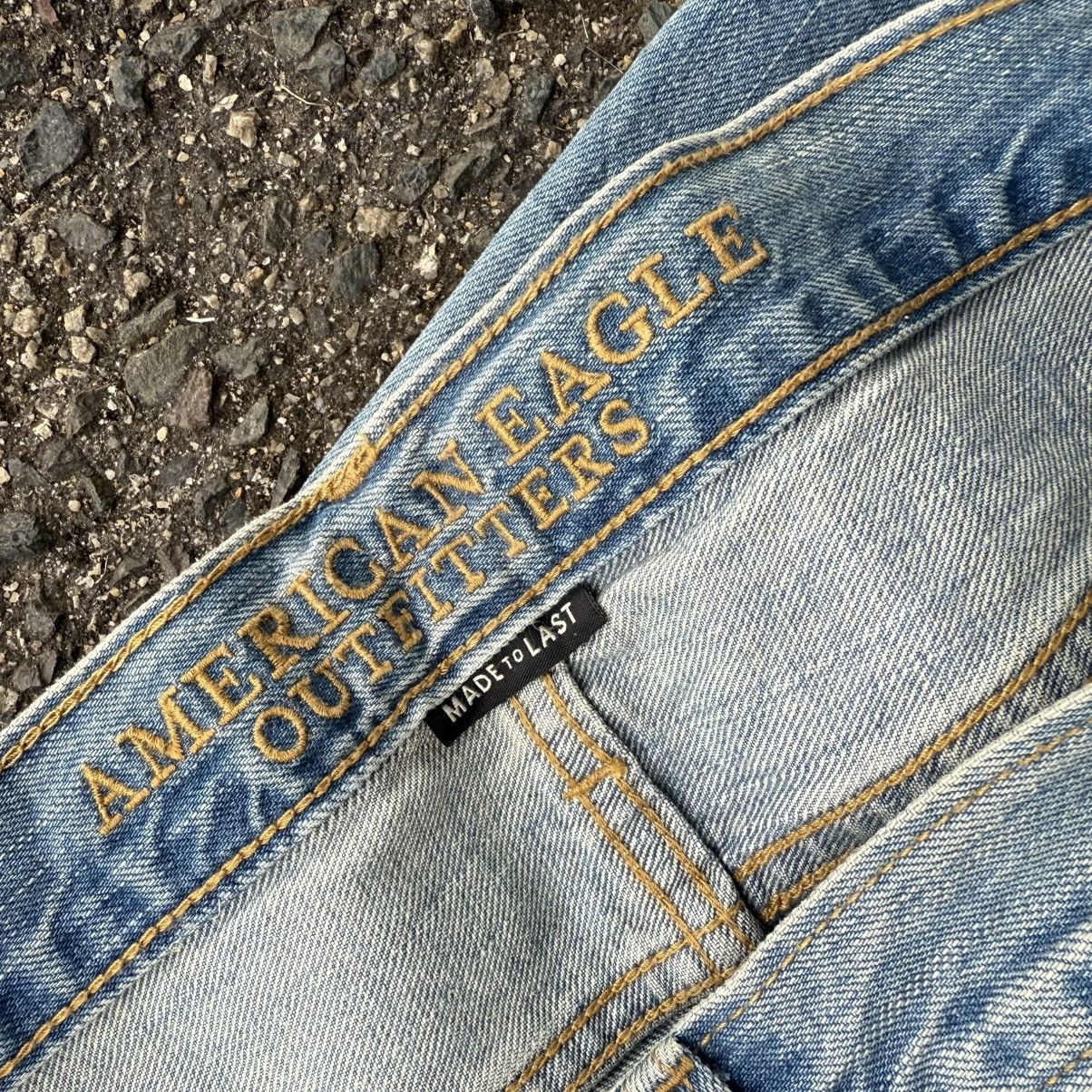 Japanese Brand VINTAGE A EAGLE SKINNY FADED RIPPEP JEAN DENIM PANTS Size US 36 / EU 52 - 13 Thumbnail