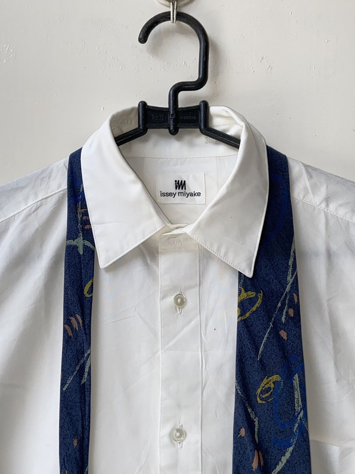 Issey Miyake ISSEY MIYAKE IM White Shirt Tie Size US S / EU 44-46 / 1 - 4 Thumbnail