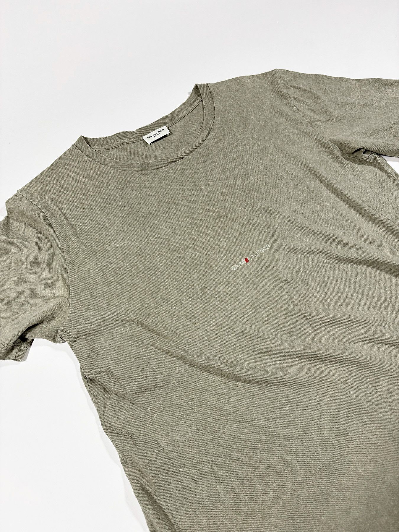 Saint Laurent Paris Rive Gauche Logo Tee Size US M / EU 48-50 / 2 - 3 Thumbnail