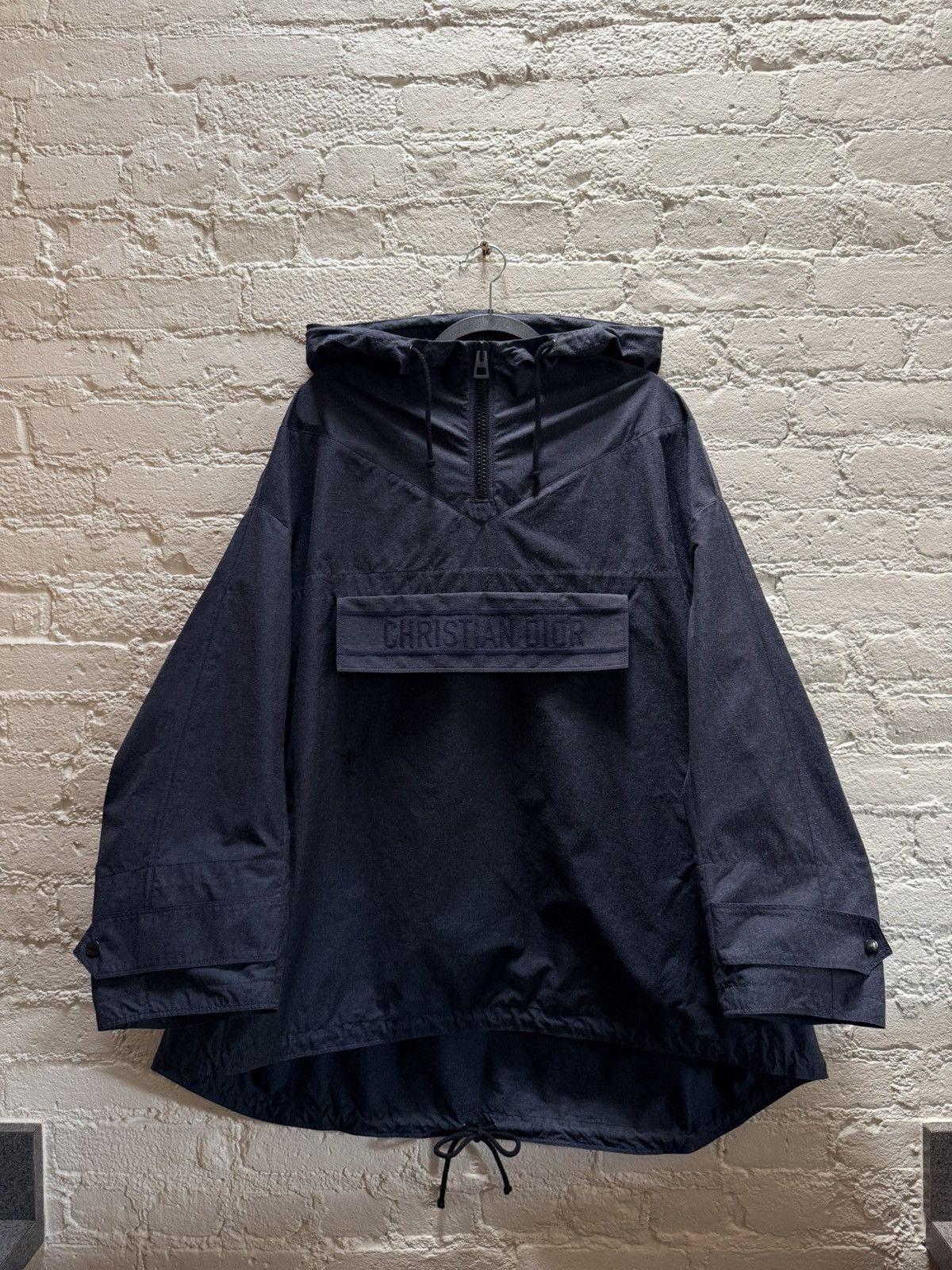 Dior FW19 Indigo Denim Anorak Jacket Size S / US 4 / IT 40 - 1 Thumbnail