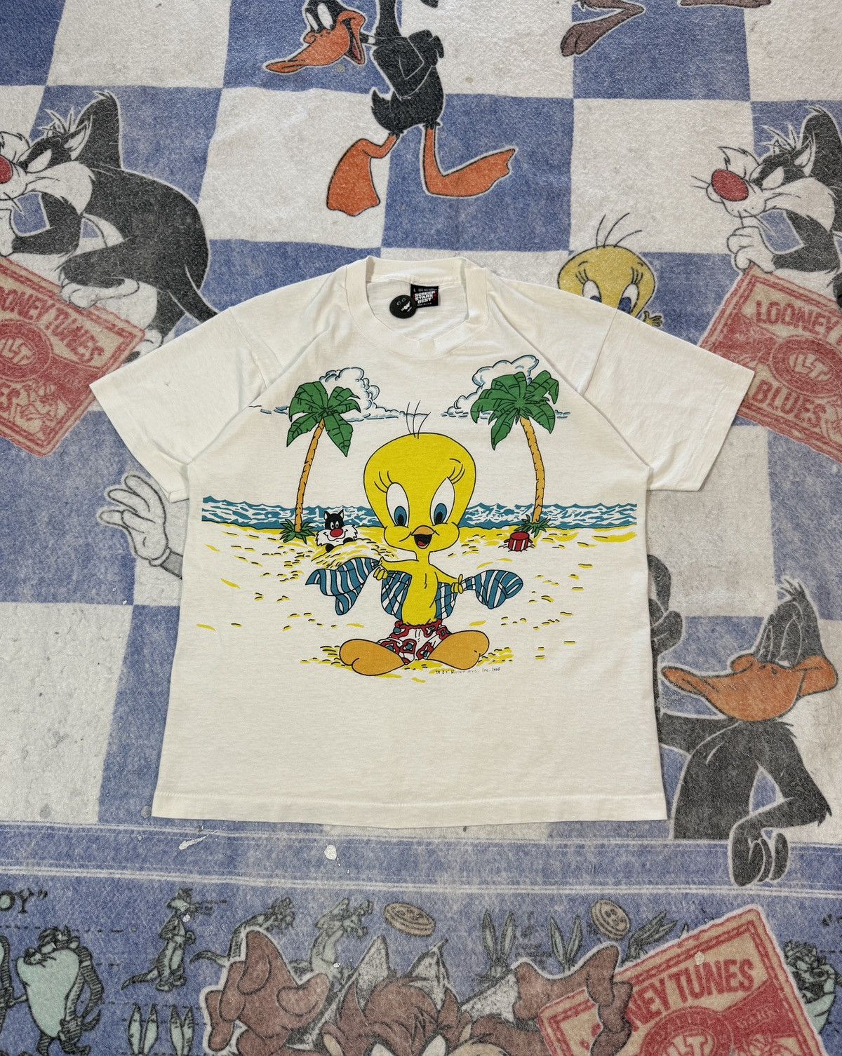 Warner Bros Vintage tweety looney tunes tee Size US L / EU 52-54 / 3 - 1 Thumbnail
