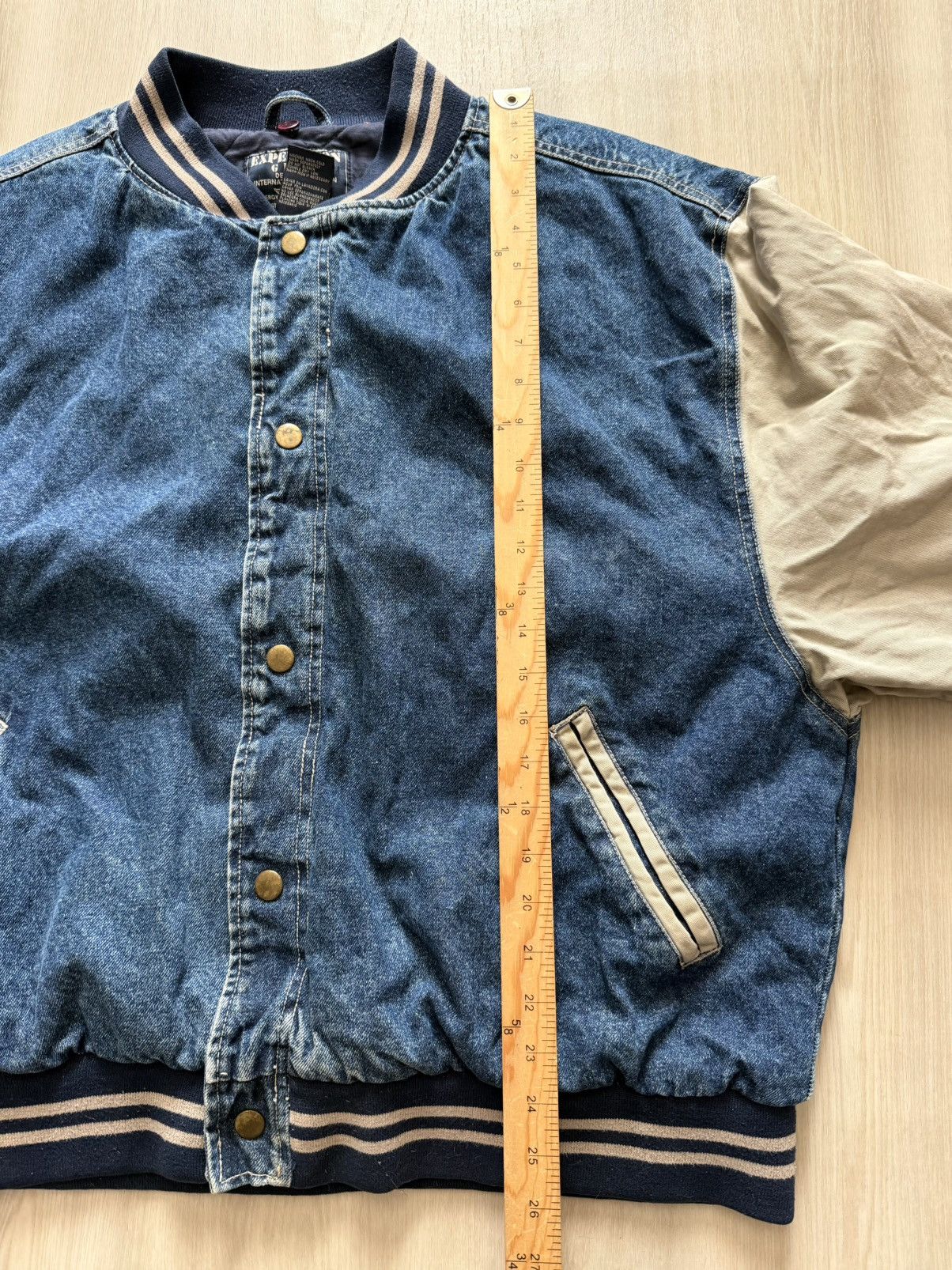 Vintage Vintage Expedition Gear Denim Jean Varsity Bomber Sz XL Size US XL / EU 56 / 4 - 9 Thumbnail