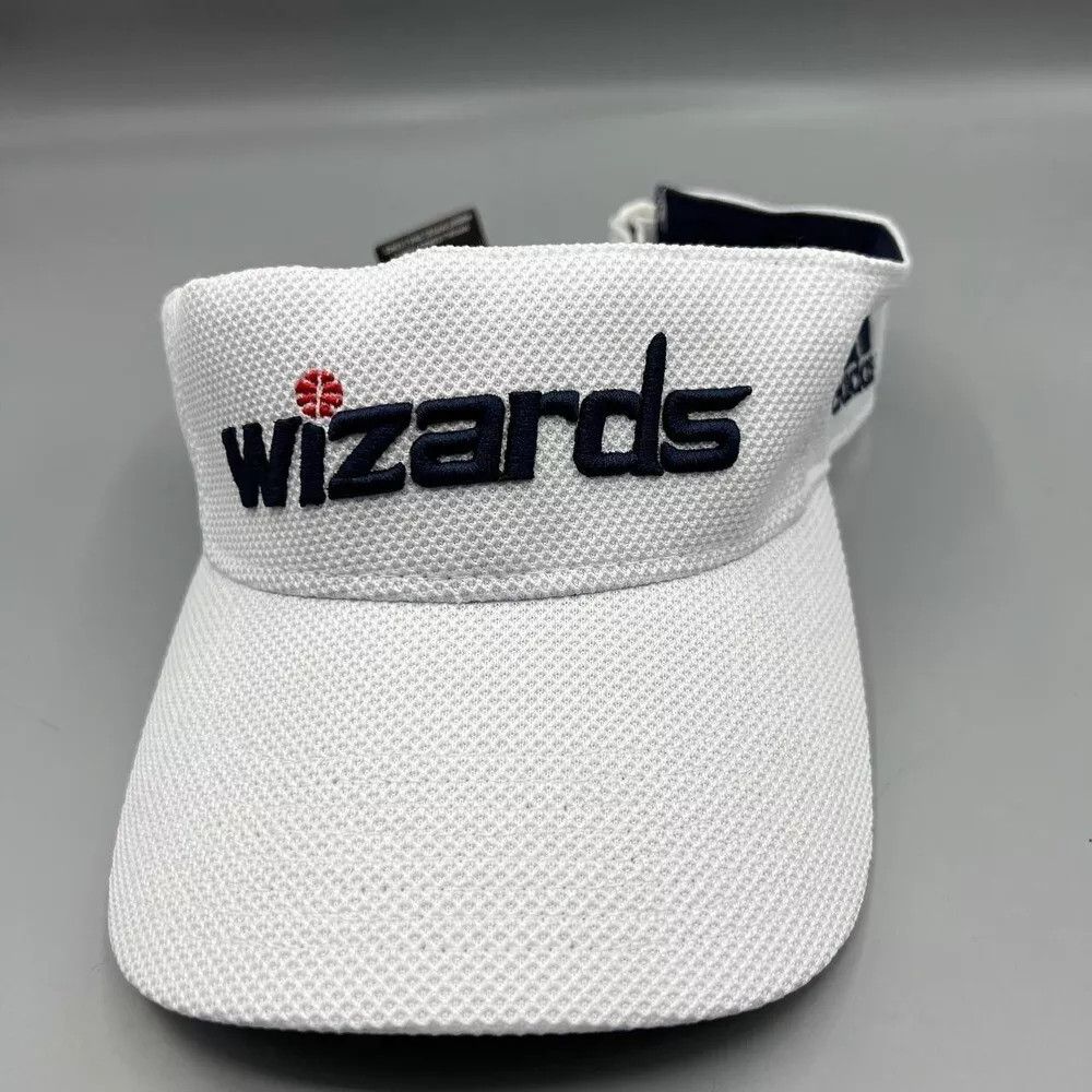 Adidas Washington Wizards Visor Hat Men Adidas NBA Strap Back Cap Size ONE SIZE - 1 Thumbnail