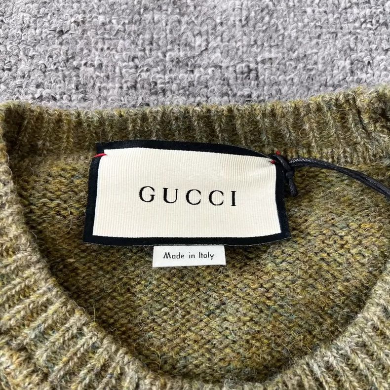 Gucci Gucci Big Destruction Small Logo Knitted Sweater 2502-Nexta Size US S / EU 44-46 / 1 - 4 Thumbnail