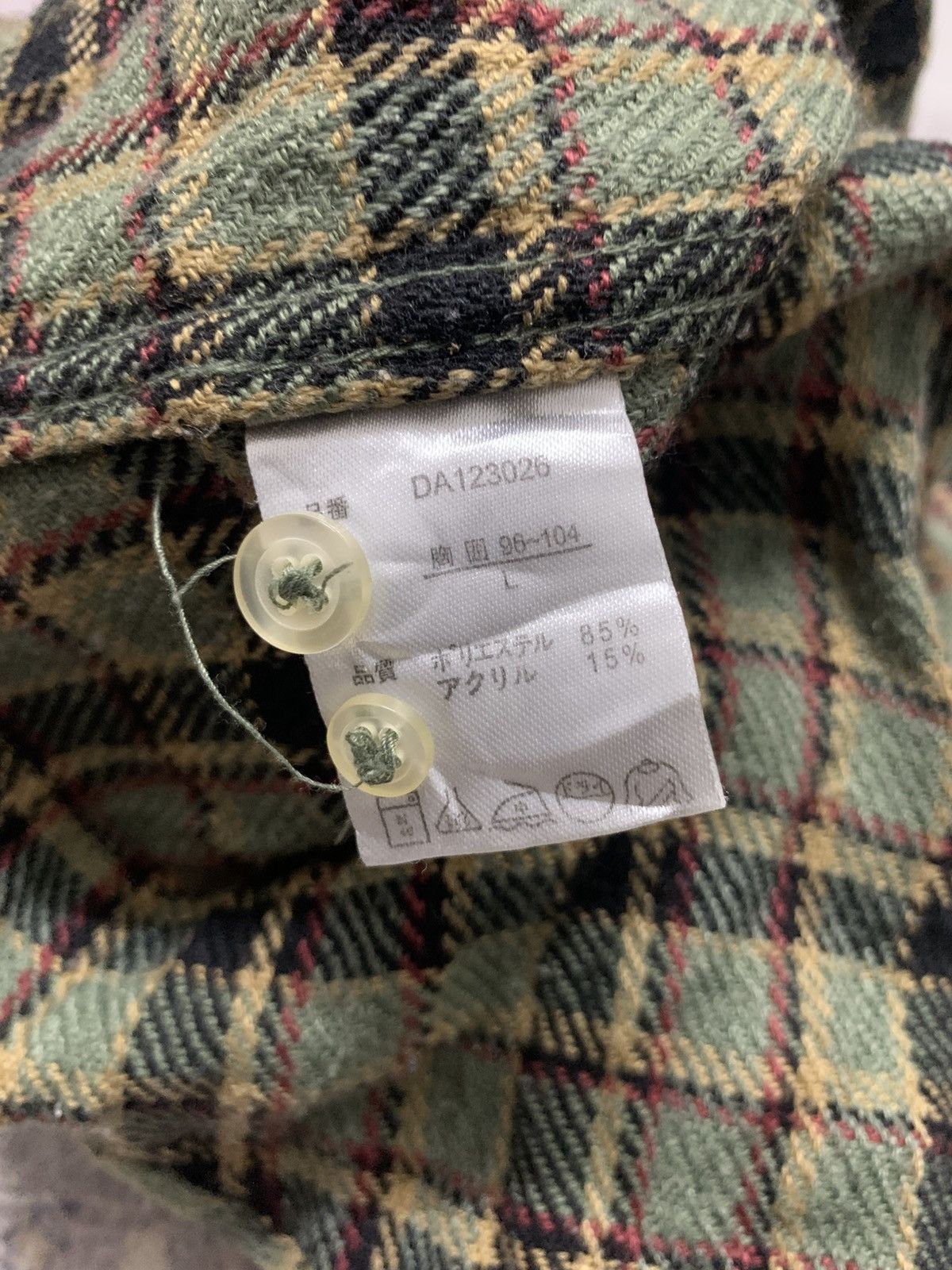 Flannel Vtg Woodland Village Wool Button Up Green Flannel Size US L / EU 52-54 / 3 - 10 Thumbnail