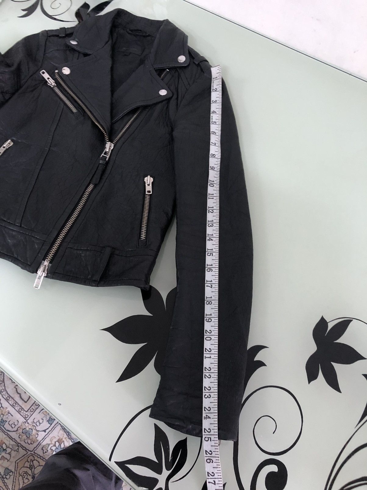 Mackage Mackage Punk Distressed Leather Biker Jacket Size XS / US 0-2 / IT 36-38 - 23 Thumbnail