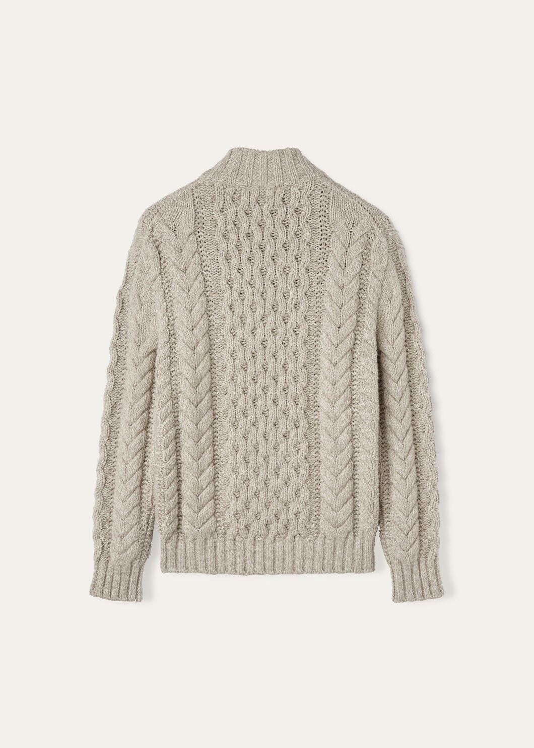 Loro Piana o1w1db10725 FAO6300 Valduggia Half-Neck Sweater in Grey Size US XL / EU 56 / 4 - 6 Thumbnail