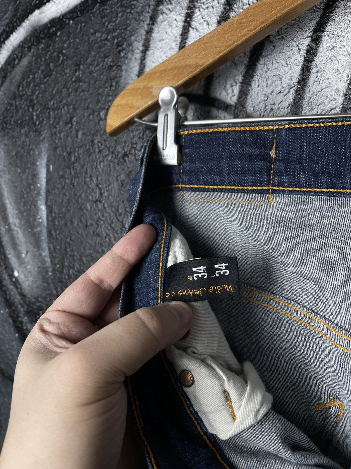 Nudie Jeans Nudie Jeans Co. Thin Finn Organic Denim Jeans Men’s Size 34 Size US 34 / EU 50 - 15 Thumbnail