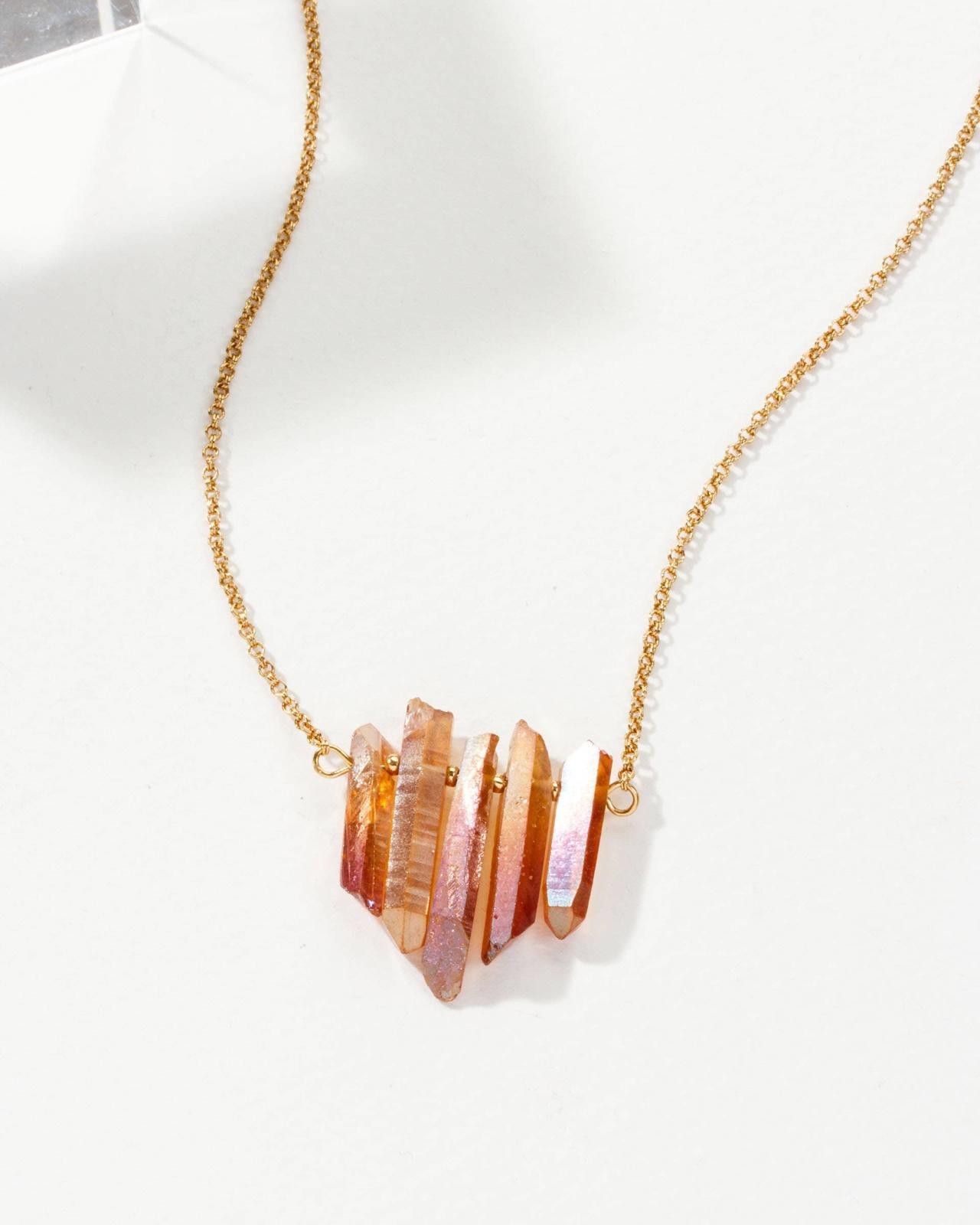 Other Luna Norte Rainy Day Necklace Peach Quartz Size ONE SIZE - 1 Thumbnail