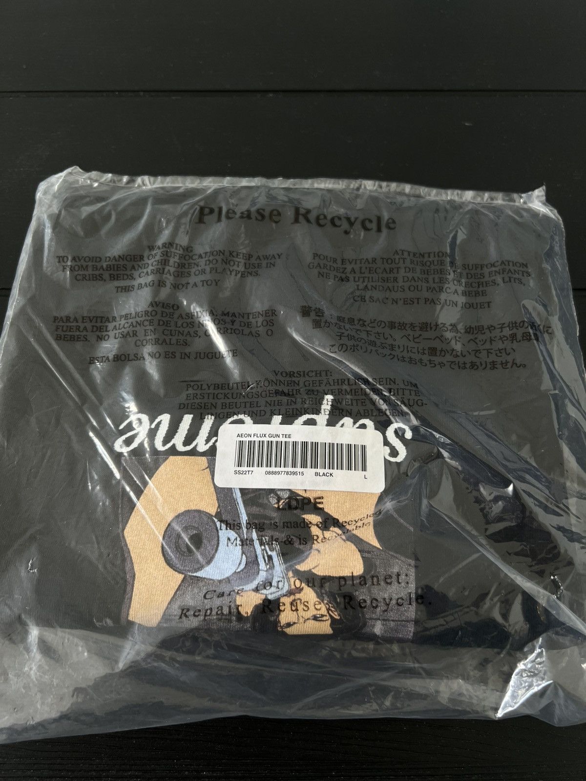 Supreme Supreme Aeon Flux Gun Tee Black Large Size US L / EU 52-54 / 3 - 3 Thumbnail