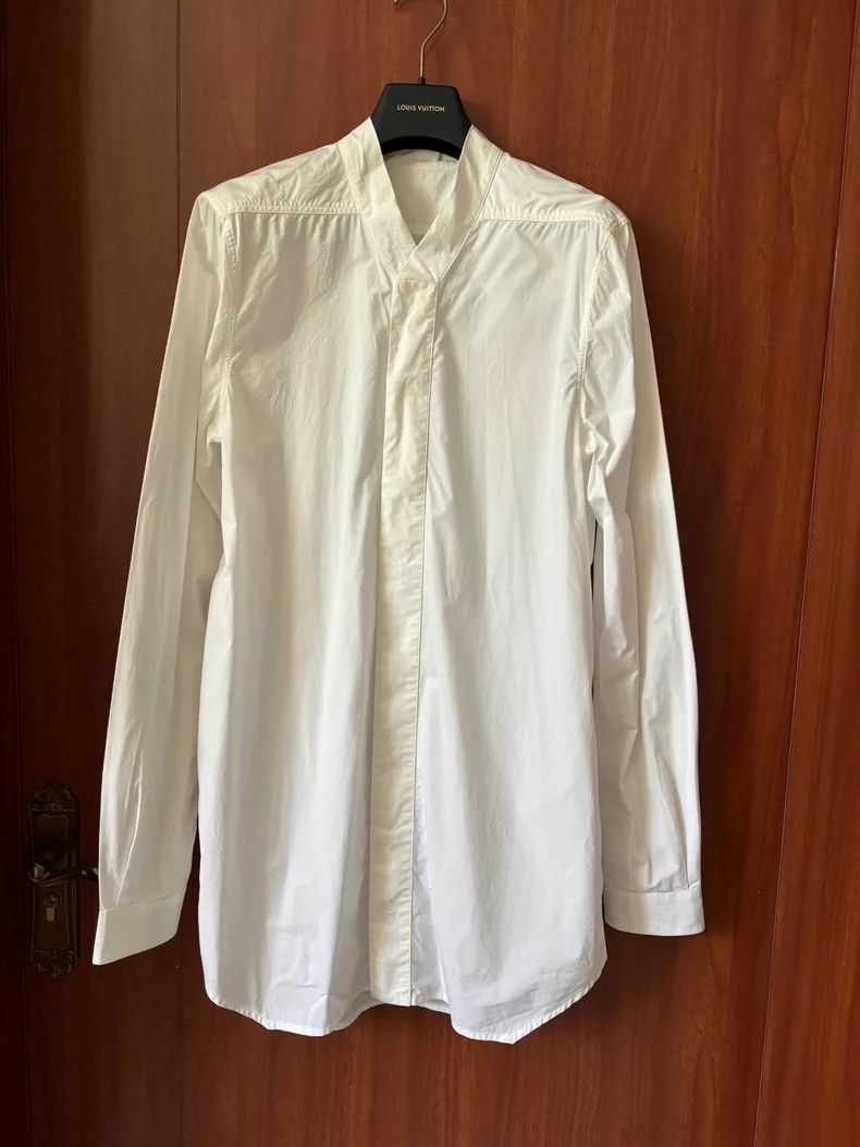 Rick Owens Rick Owens size 38 Dark Vanguard Long Shirt Size US M / EU 48-50 / 2 - 1 Thumbnail