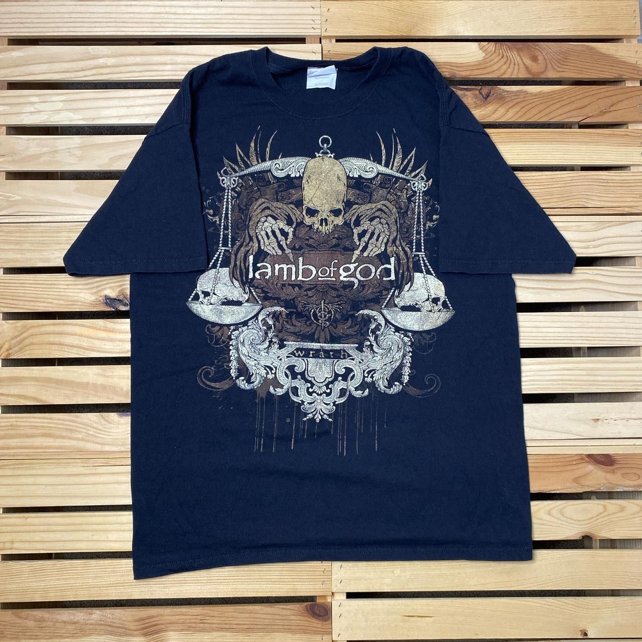 Hanes Lamb of God 2009 Wrath Album Black Y2K Band Tee Size Large Size US L / EU 52-54 / 3 - 1 Thumbnail