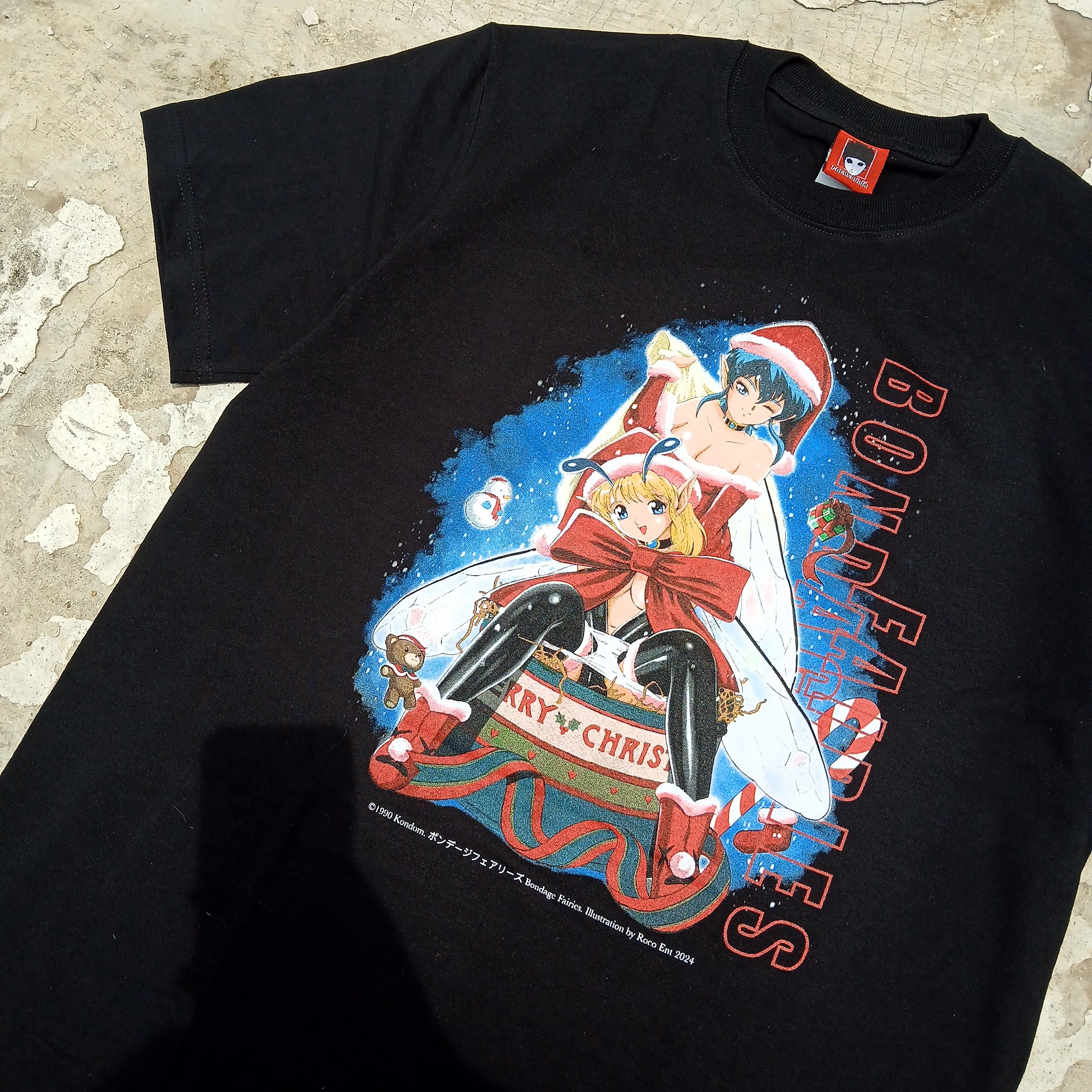 Anime × Japanese Brand × Vintage 🔥RARE🔥 FAIRIES BONDAGE CHRISTMAS BOOTLEG TEES Size US L / EU 52-54 / 3 - 2 Thumbnail