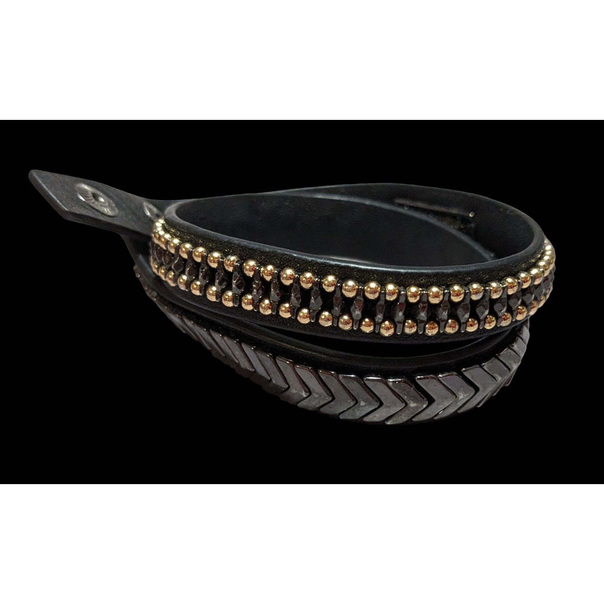 Other Stella & Dot Black Gilded Path Wrap Bracelet Size ONE SIZE - 1 Thumbnail