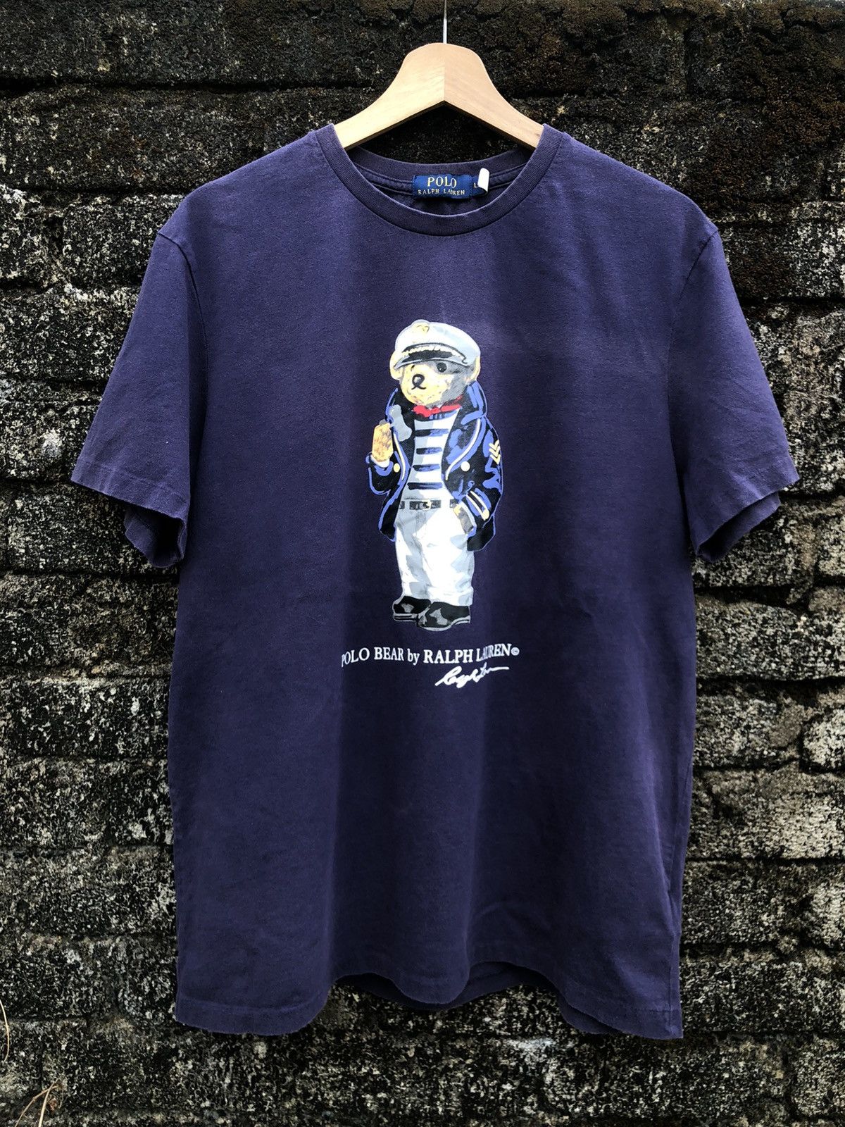 Polo Ralph Lauren × Vintage Polo Ralph Lauren Bear Tshirt Size US L / EU 52-54 / 3 - 1 Thumbnail