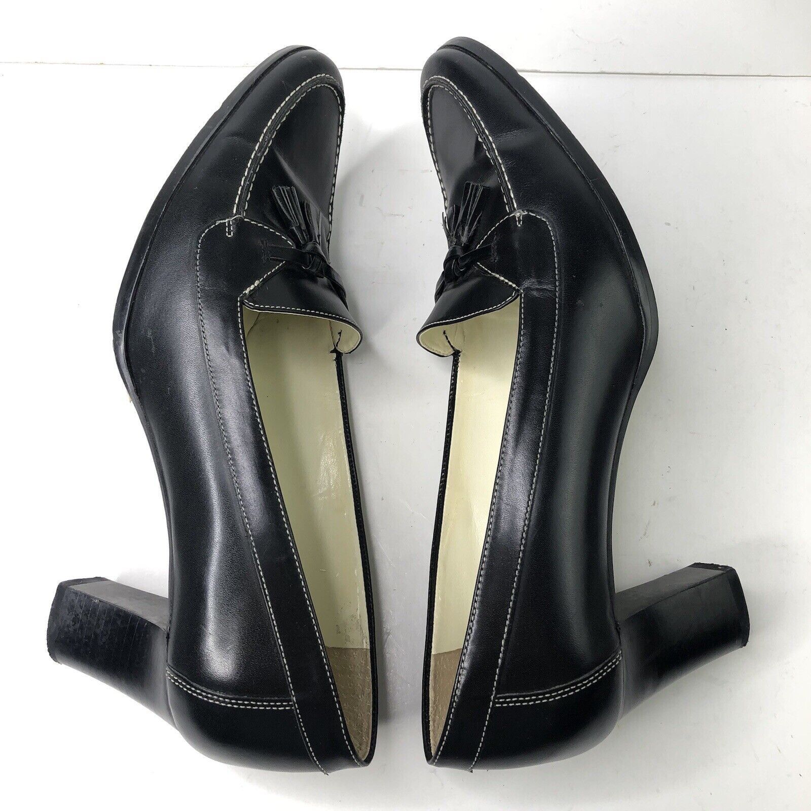 Lauren Ralph Lauren Lauren Ralph Lauren Black Leather Shoes Size 9B Heeled block Size US 9 / IT 39 - 6 Thumbnail