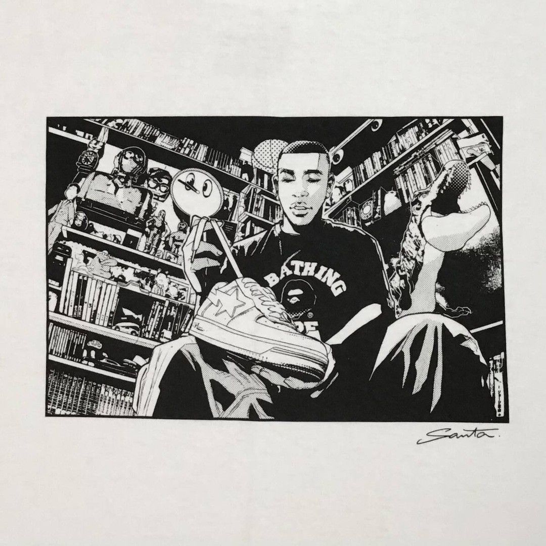 Bape BAPE × Inoue Santa BAPE GALLERY ART T-shirt a bathing ape Size US XL / EU 56 / 4 - 3 Thumbnail