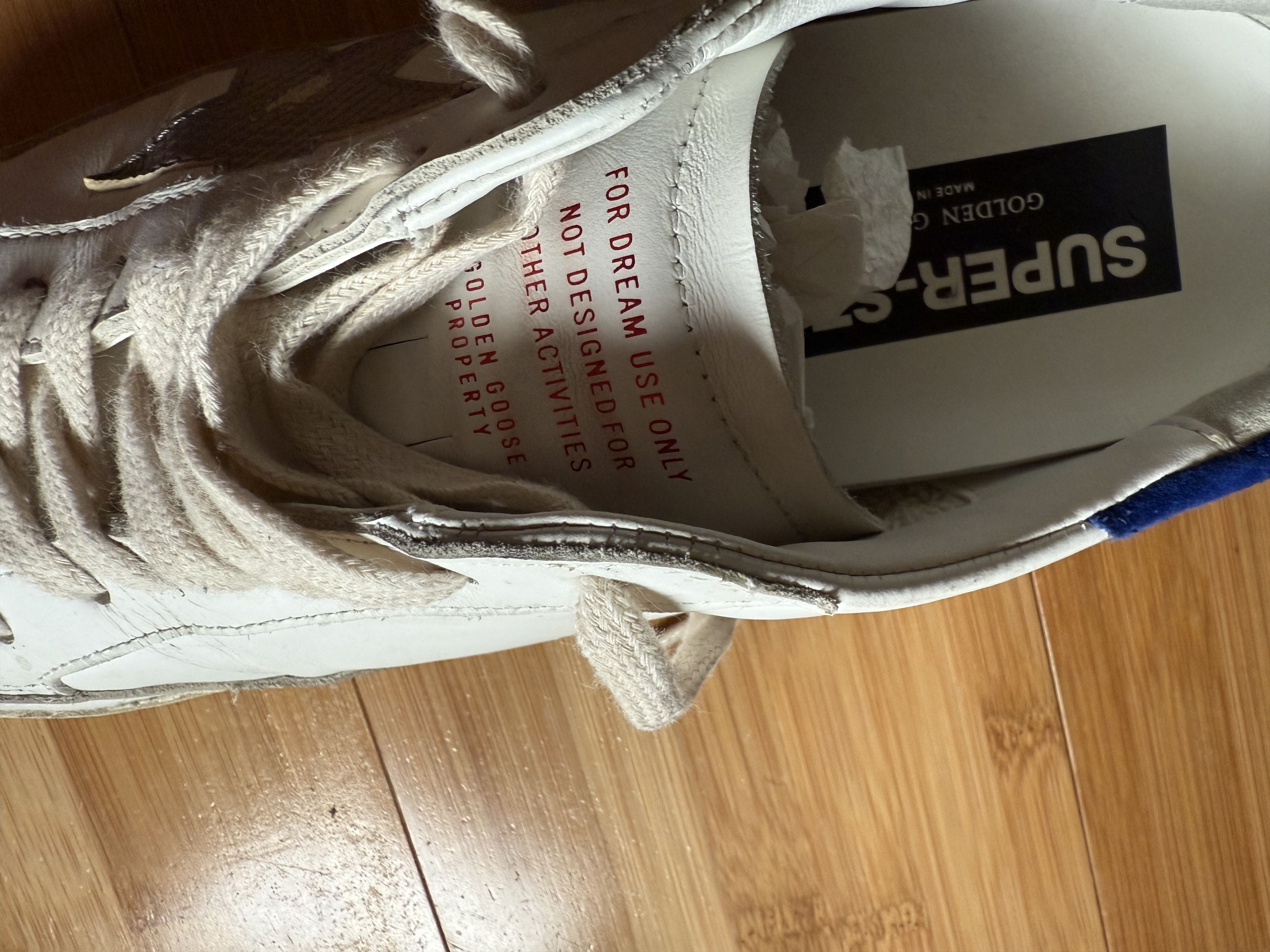 Golden Goose Golden Goose Super-Star White Snake Blue Size US 7 / EU 40 - 8 Thumbnail