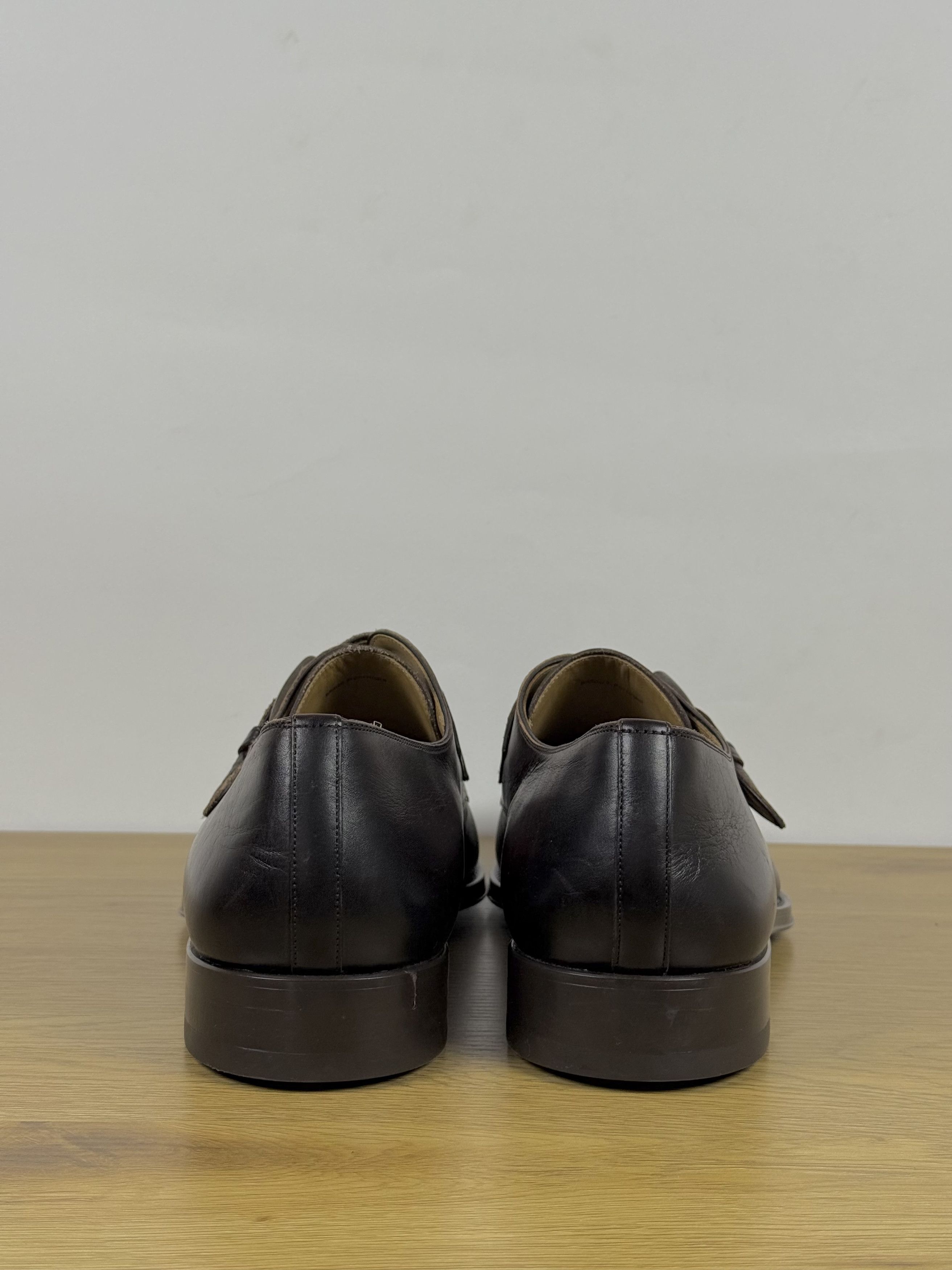 Magnanni Men's Magnanni Leather Single Buckle Monk Straps Shoes US 14 Size US 14 / EU 47 - 3 Thumbnail