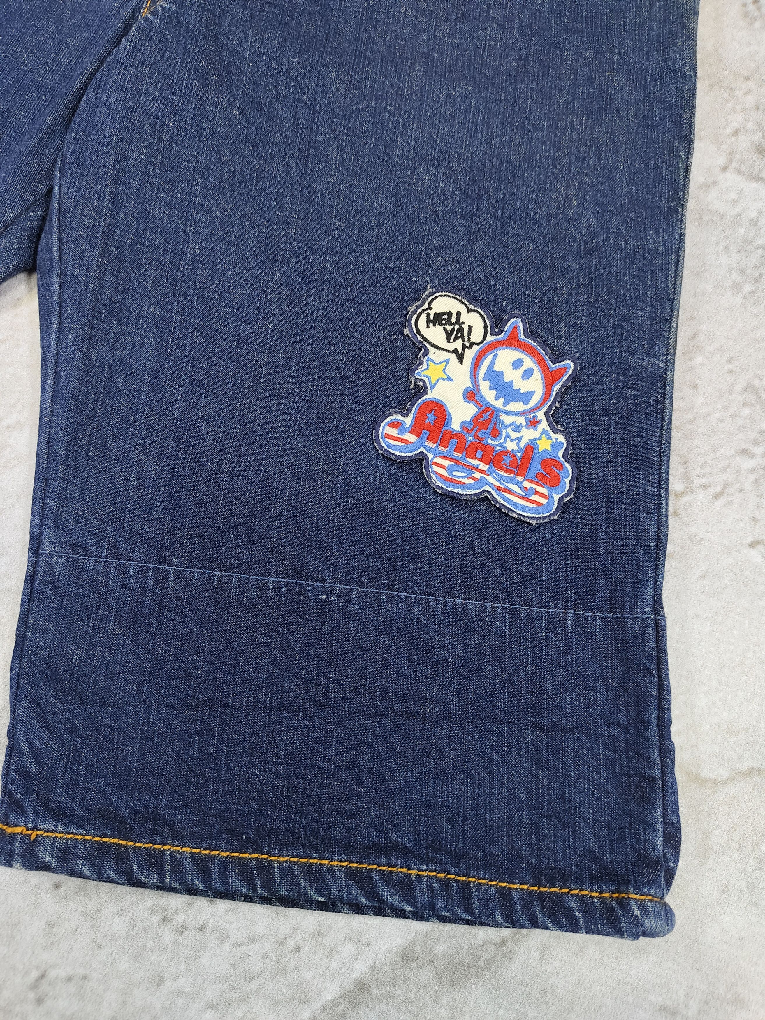 Angel Blue 00s Angel Blue❤️‍🔥Y2K Archive Cartoon Patch Plaid Hem Denim Size 30" / US 8 / IT 44 - 3 Thumbnail