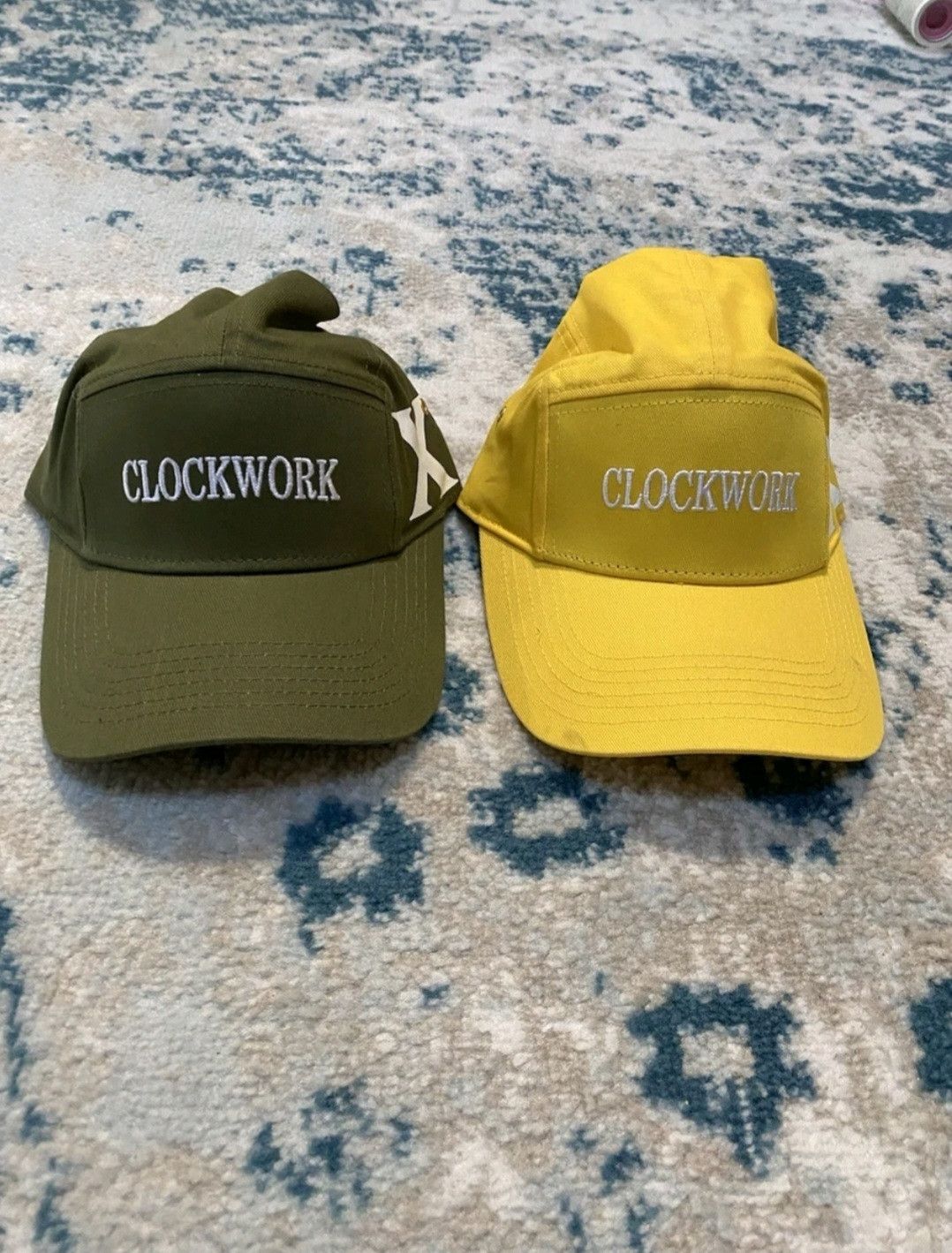 Other Clockwork NY 5 Panel Hat Yellow And Olive New Lot Of 2 Size ONE SIZE - 1 Thumbnail