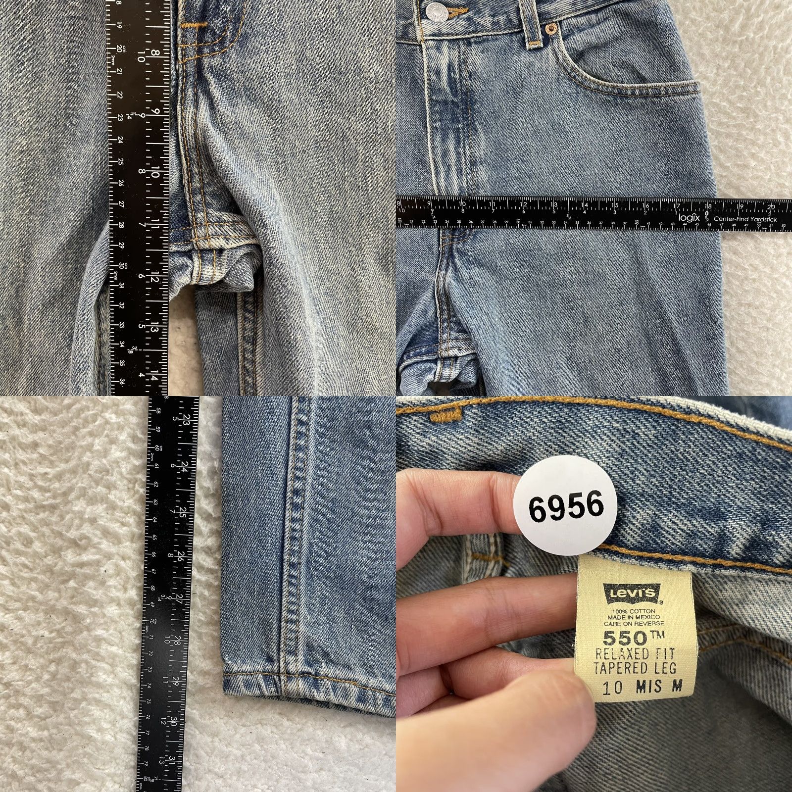 Levi's VINTAGE Levi's 550 Jeans Womens Denim High Waisted Tapered Straight Leg 90s 8 28 Blue Mens Womens Girls Size 30" / US 8 / IT 44 - 8 Thumbnail