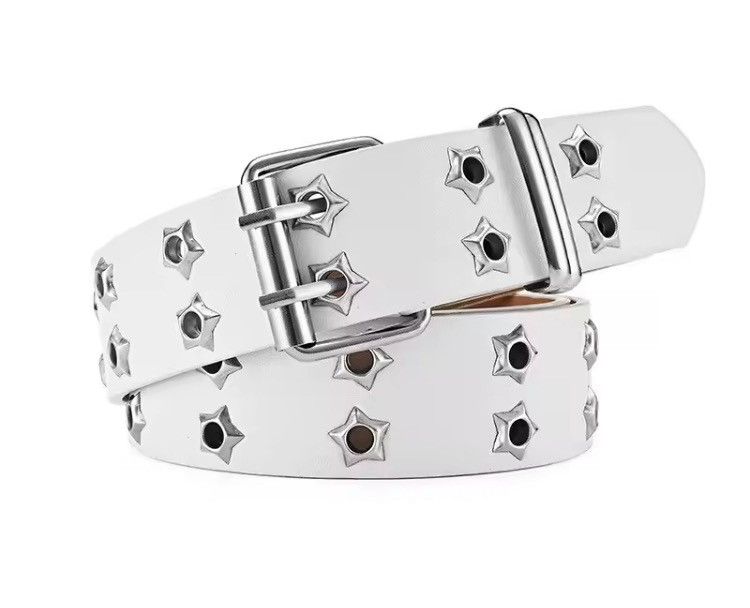 Japanese Brand WHITE STAR BELT Size 32 - 4 Thumbnail