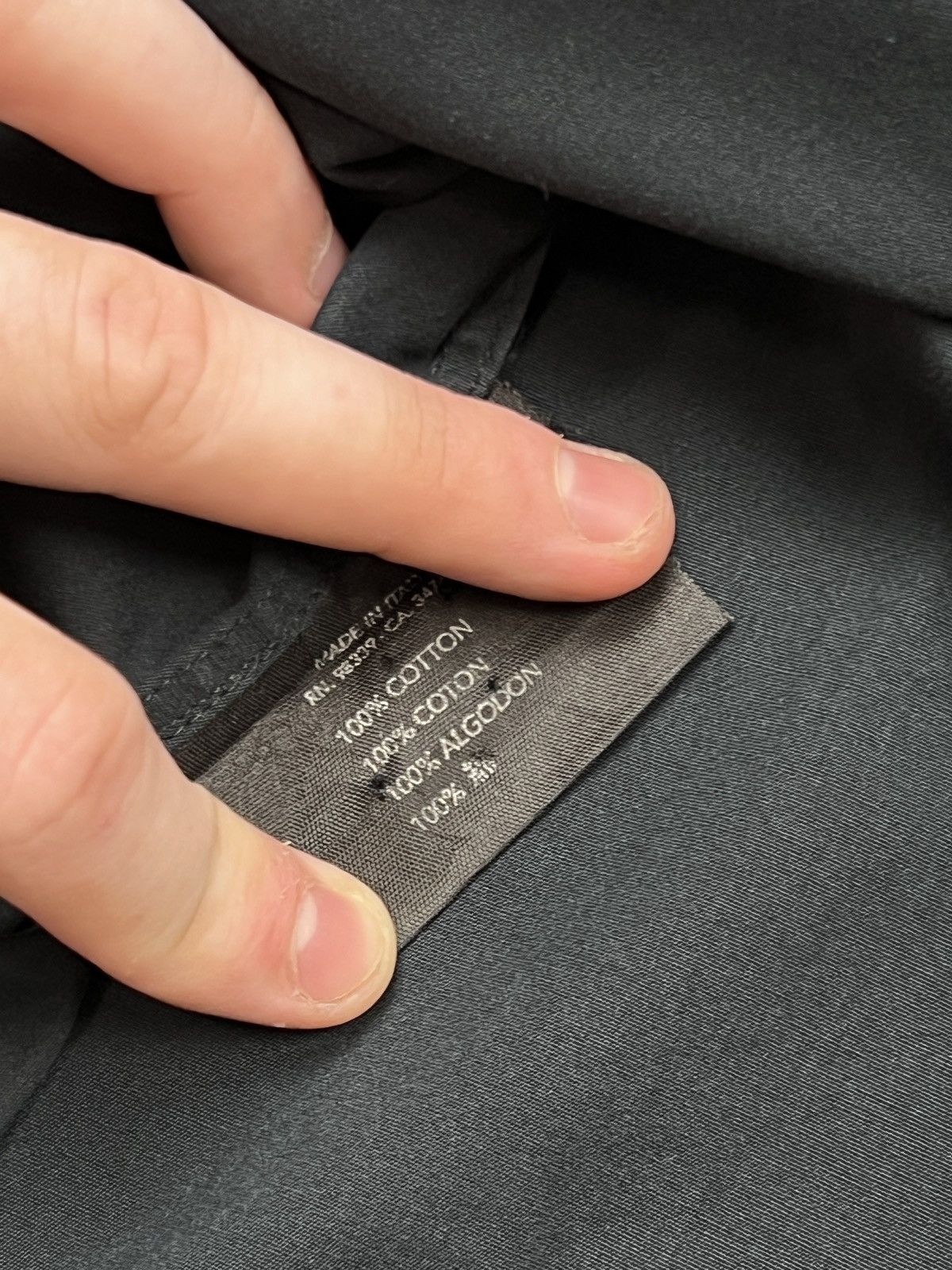 Prada Prada Black Cotton Shirt (Y0437) Size US XXL / EU 58 / 5 - 8 Thumbnail