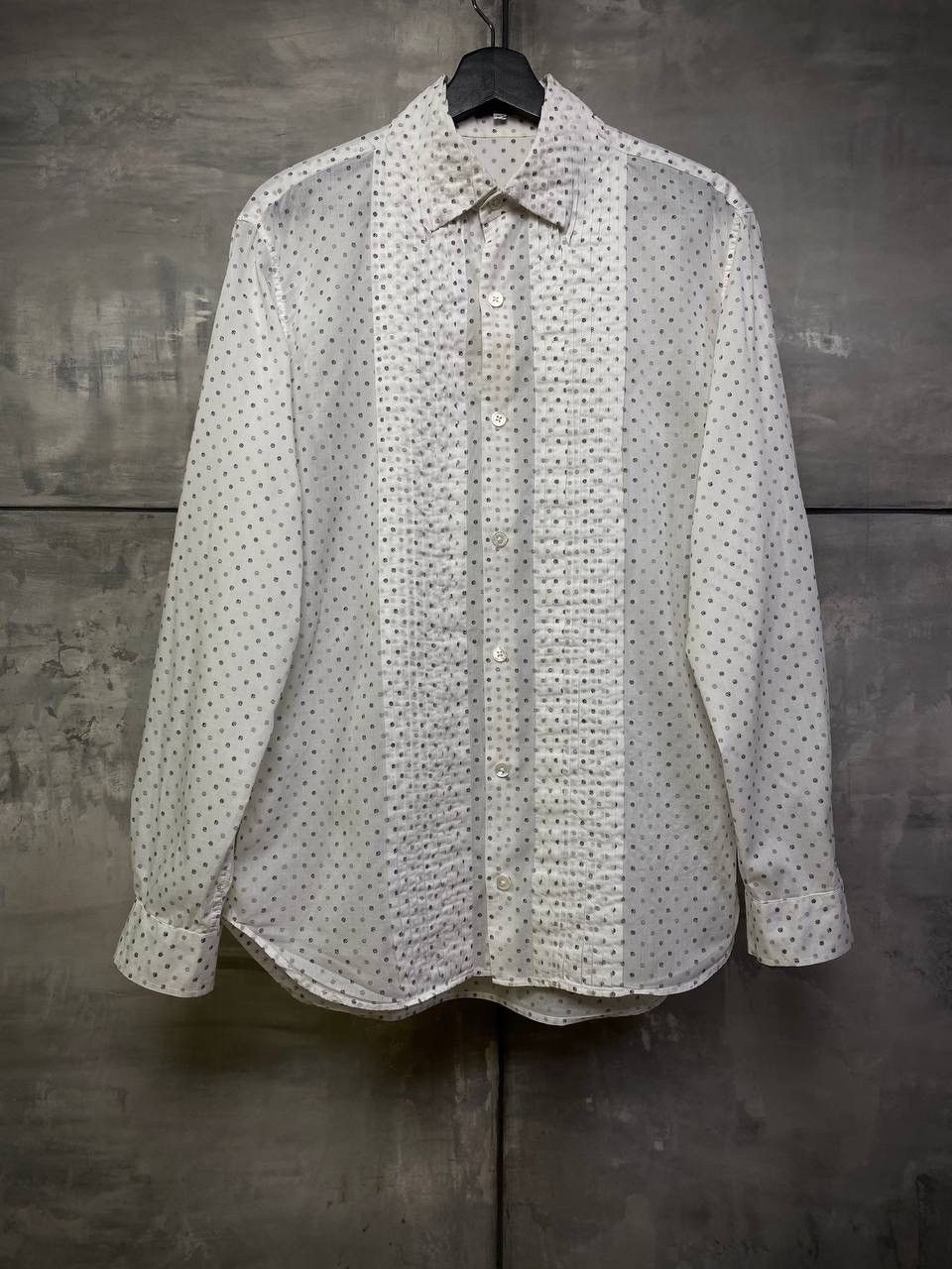 Ann Demeulemeester Pleated polka-dot shirt M Size 48R - 1 Thumbnail